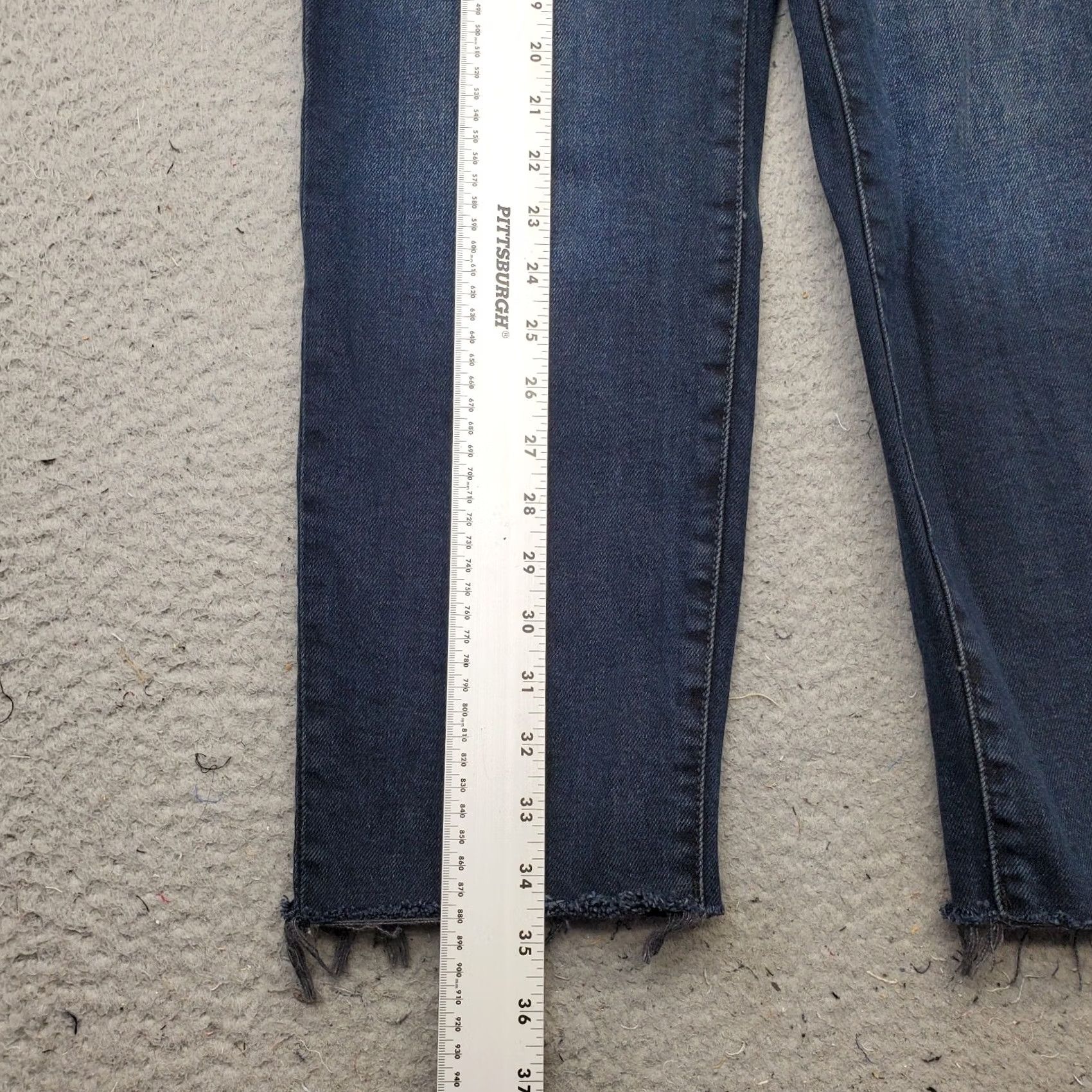 Banana Republic Banana Republic Womens Jeans 27 Blue Denim High Rise Stretch Button Fly Straight Denim Jeans for Women Size 27" / US 4 / IT 40 - 4 Thumbnail