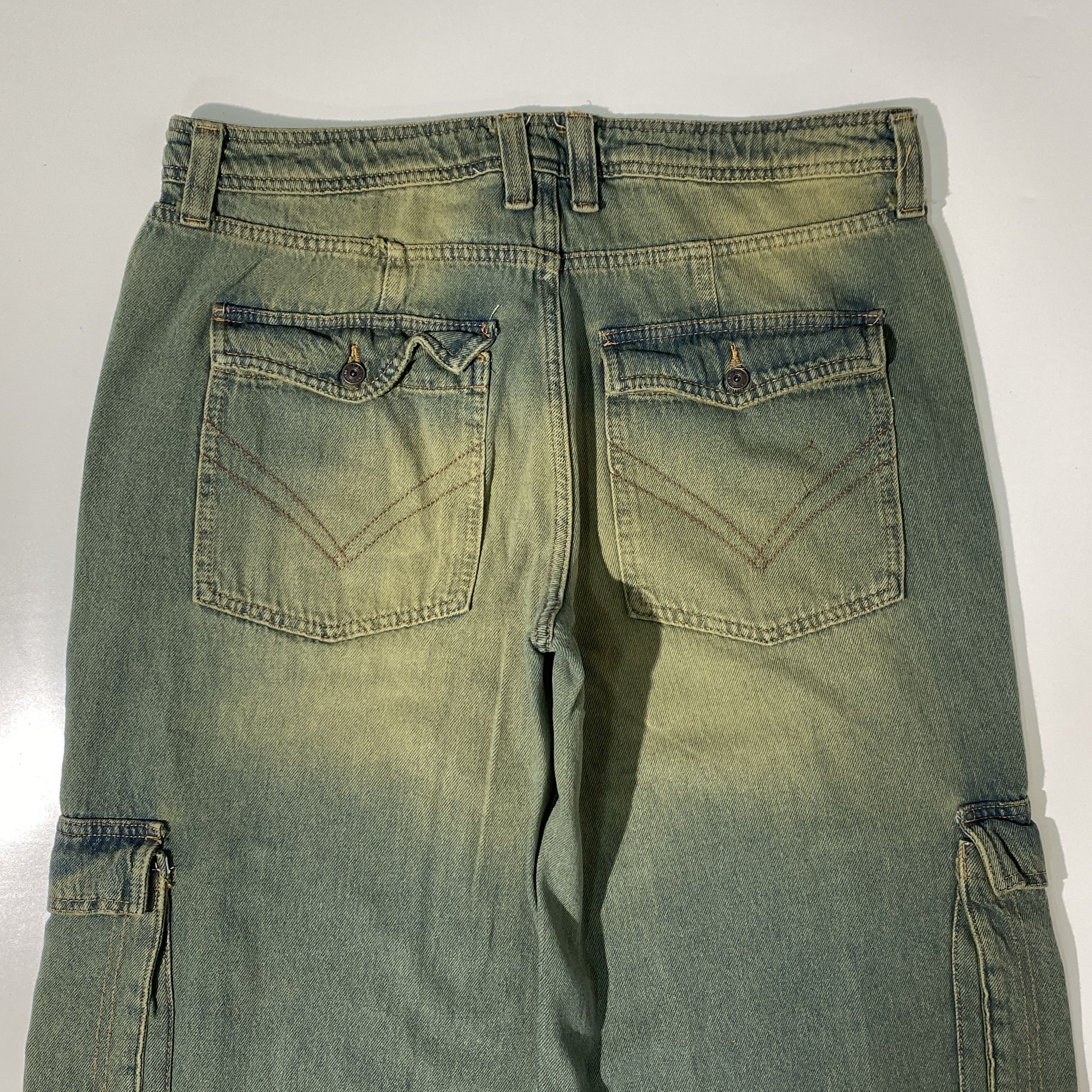 Beauty Beast × JNCO RARE!! Dragon cargo pants multipocket y2k baggy jeans faded Size US 36 / EU 52 - 8 Thumbnail
