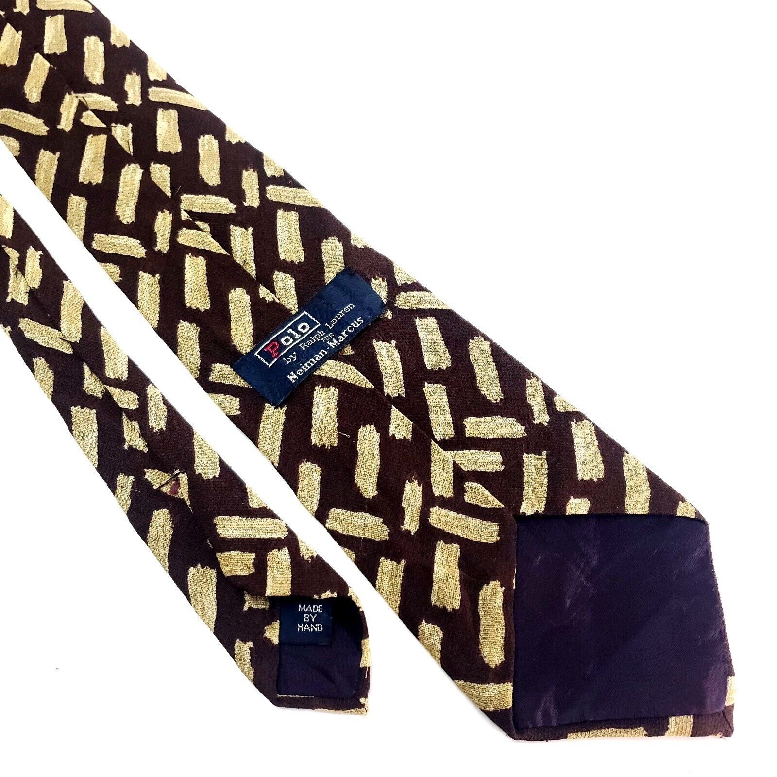 Polo Ralph Lauren Polo Ralph Lauren Neiman Marcus Textured Silk Tie Brown Shor Size ONE SIZE - 6 Thumbnail