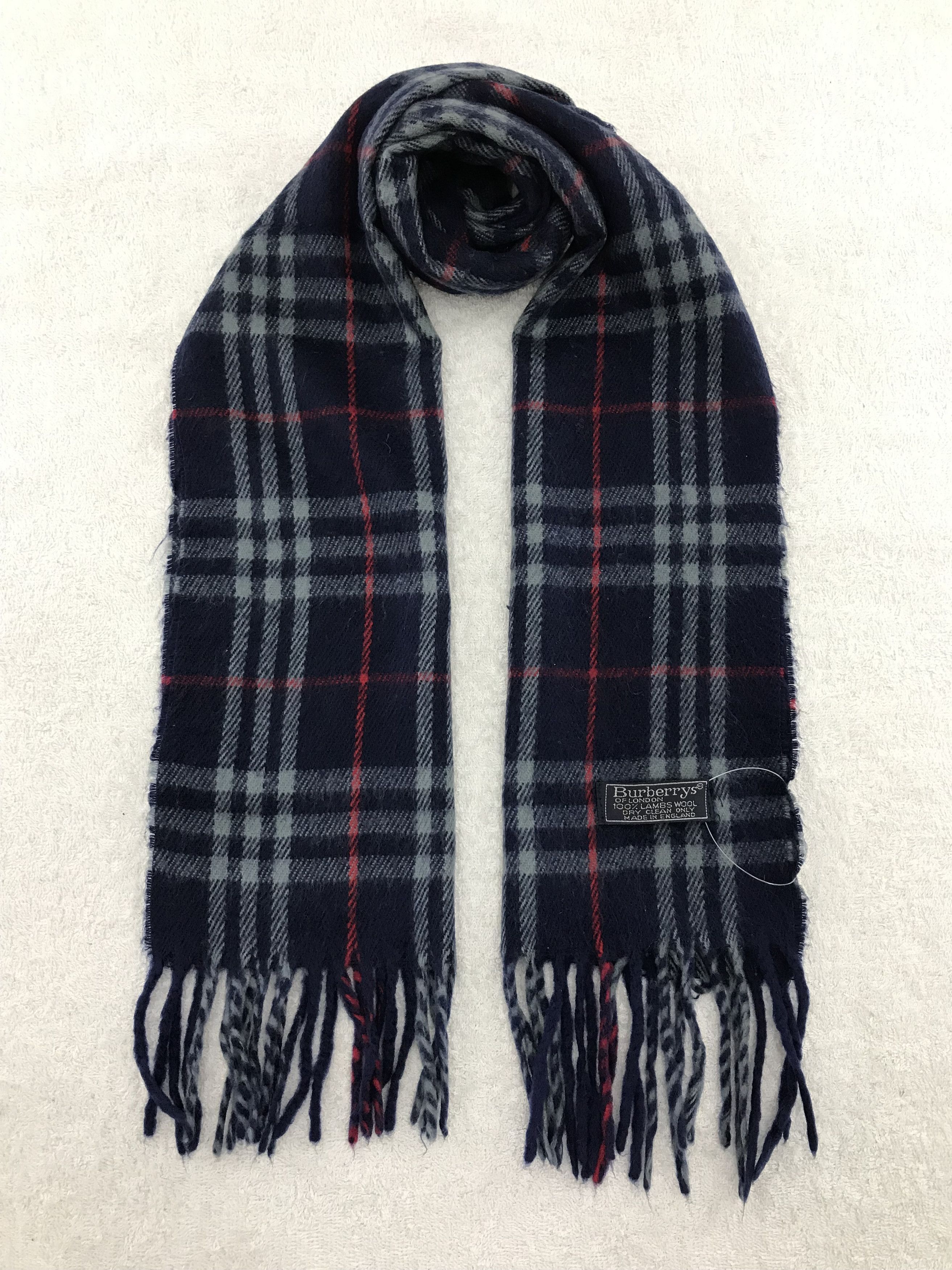 Burberry × Vintage Burberry Scarf / Muffler / Neckwear - WW139 Size ONE SIZE - 1 Thumbnail