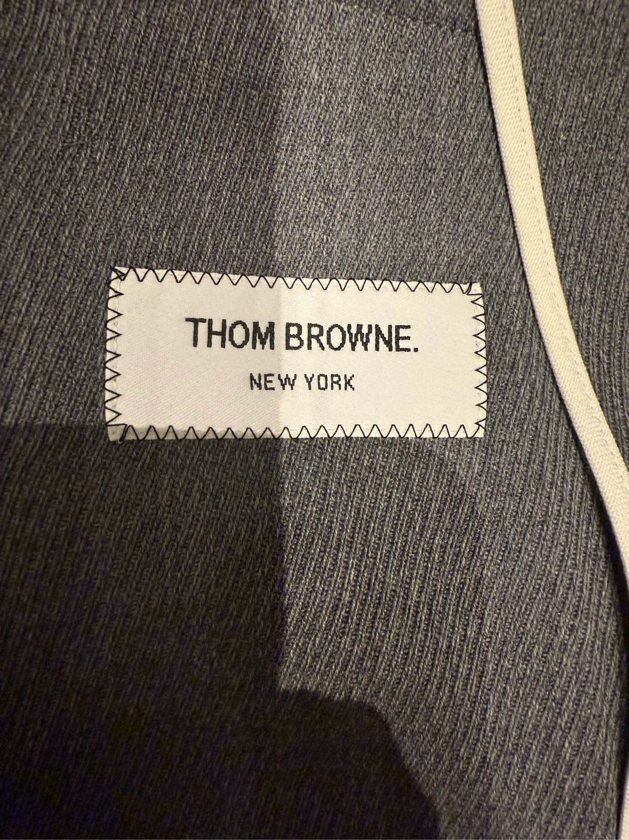Thom Browne Thom Browne 3-Color Collar Medium Gray Slim Suit Size US L / EU 52-54 / 3 - 7 Thumbnail