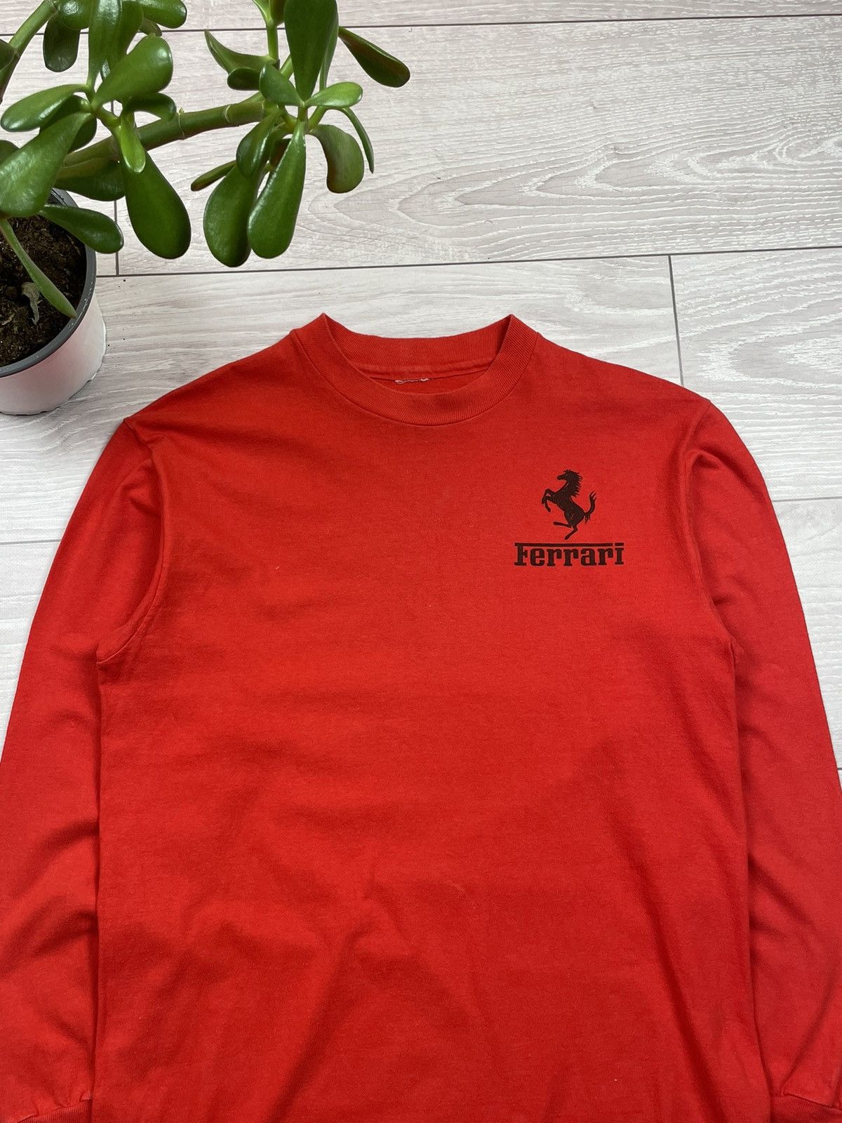 Ferrari × Vintage Vintage Ferrari Of Houston Long Sleeve Size US M / EU 48-50 / 2 - 5 Thumbnail