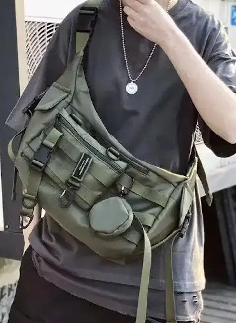 Japanese Brand Military utility messenger bag belt bag fanny pack Size ONE SIZE - 2 Thumbnail