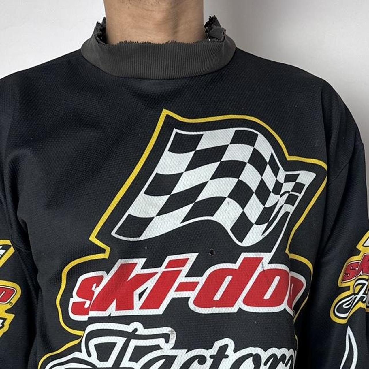 Ski-Doo Vintage Ski Doo Black & Yellow Flame Motocross Jersey - XXL Size US XXL / EU 58 / 5 - 2 Thumbnail