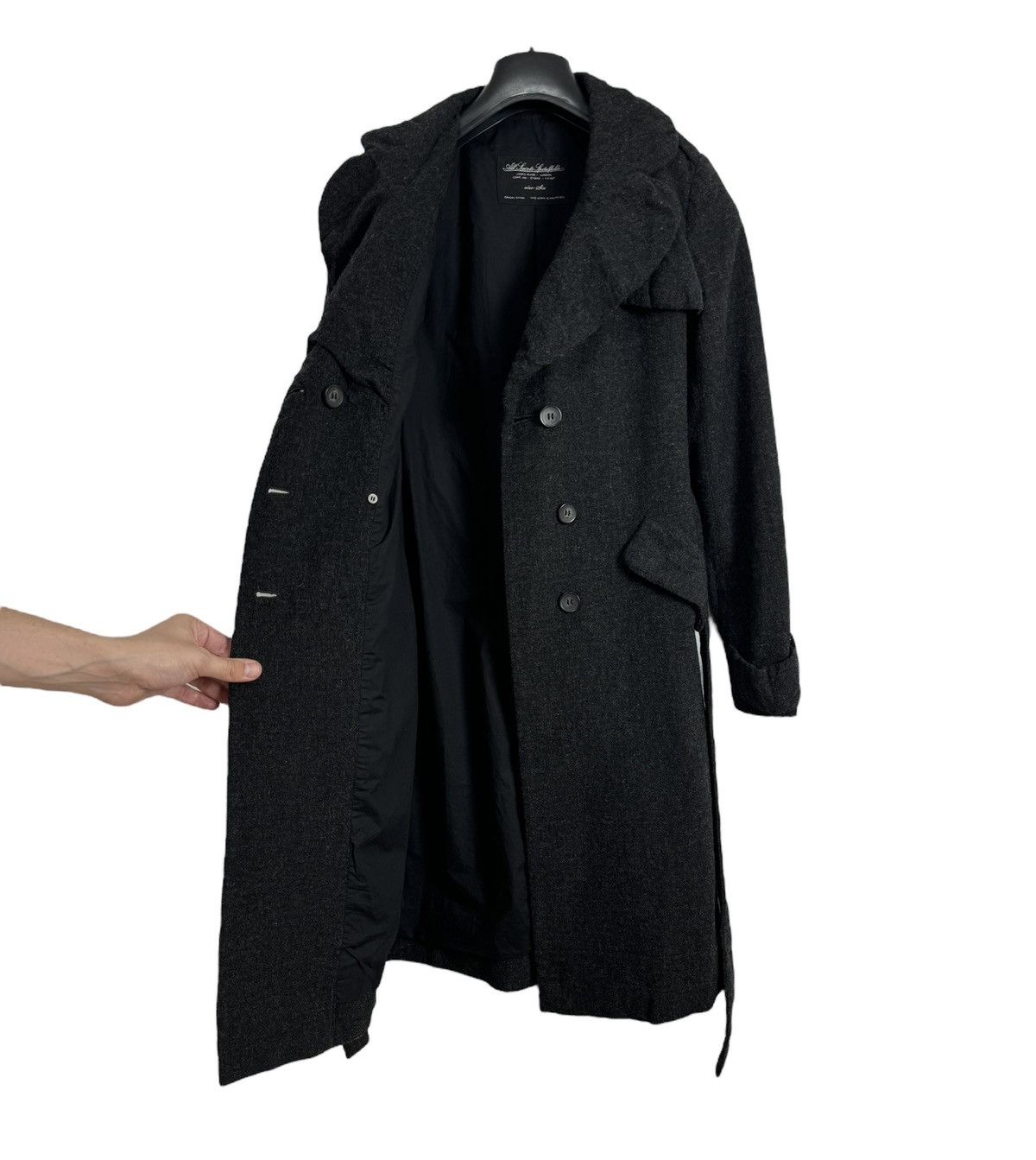 Allsaints AllSaints Wool Overcoat Belted size 6 Size XS / US 0-2 / IT 36-38 - 13 Thumbnail