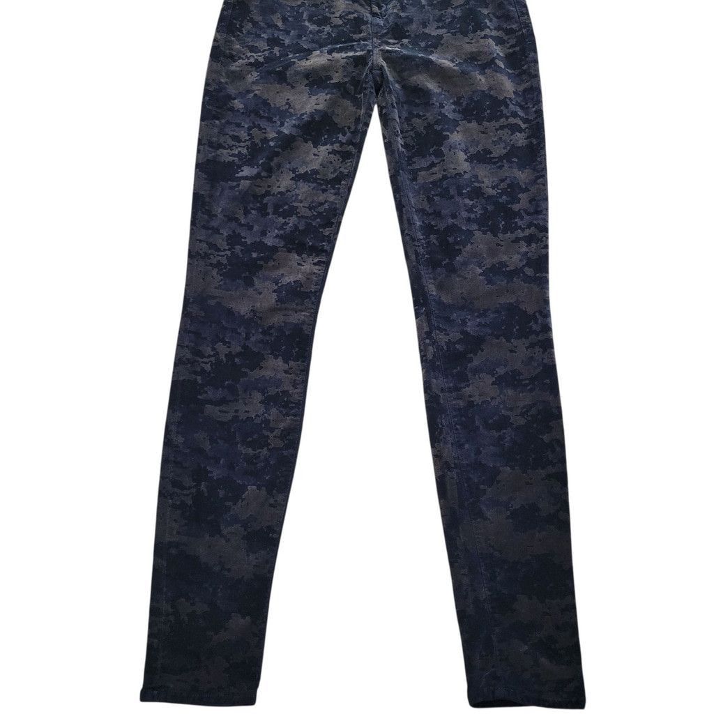 J Brand J. BRAND Women Olive Camo Velvet Super Skinny Mid-Rise Pants Size 28" / US 6 / IT 42 - 3 Thumbnail