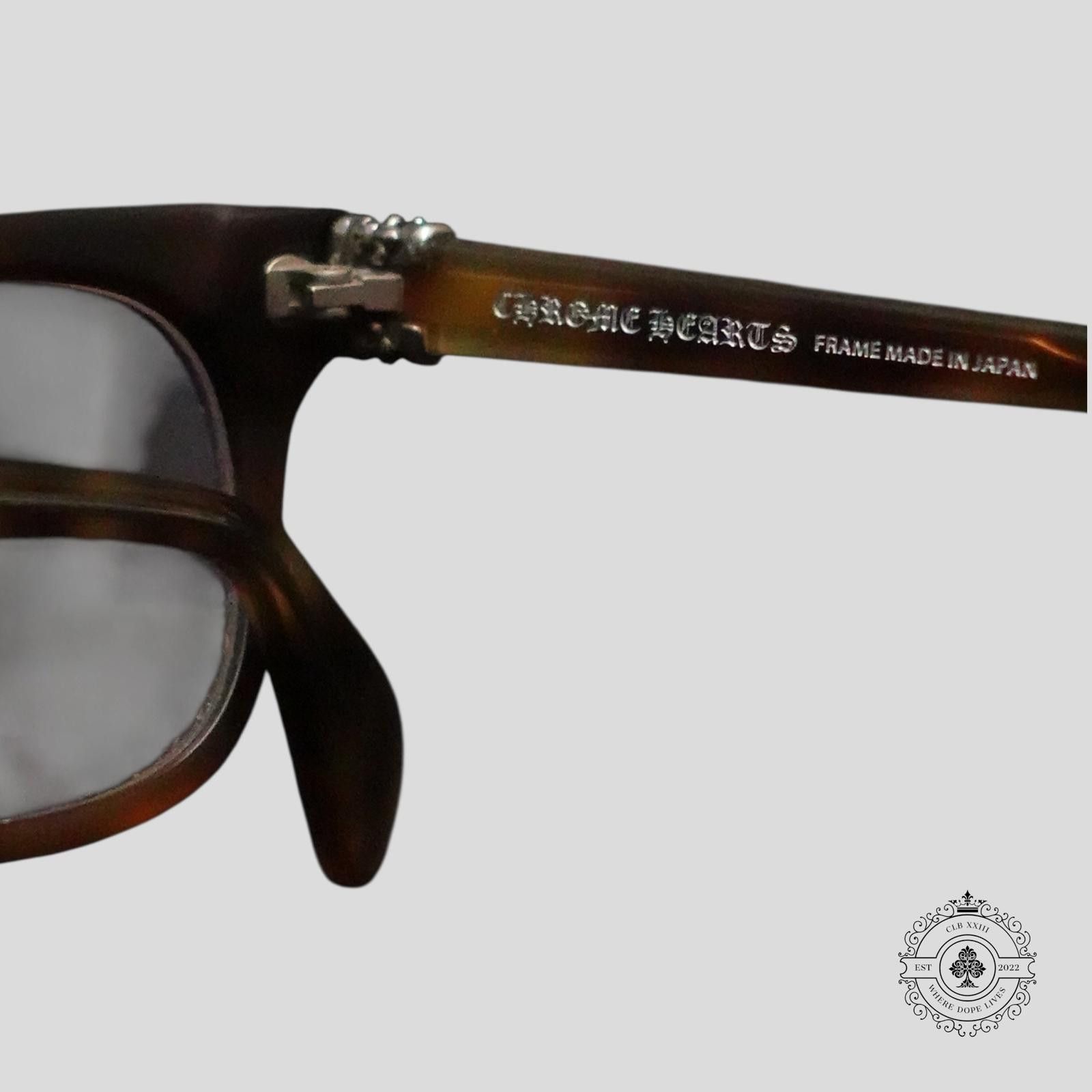 Chrome Hearts Chrome Hearts Instabutt Glasses in Tortoise Shell/Silver Size ONE SIZE - 3 Thumbnail