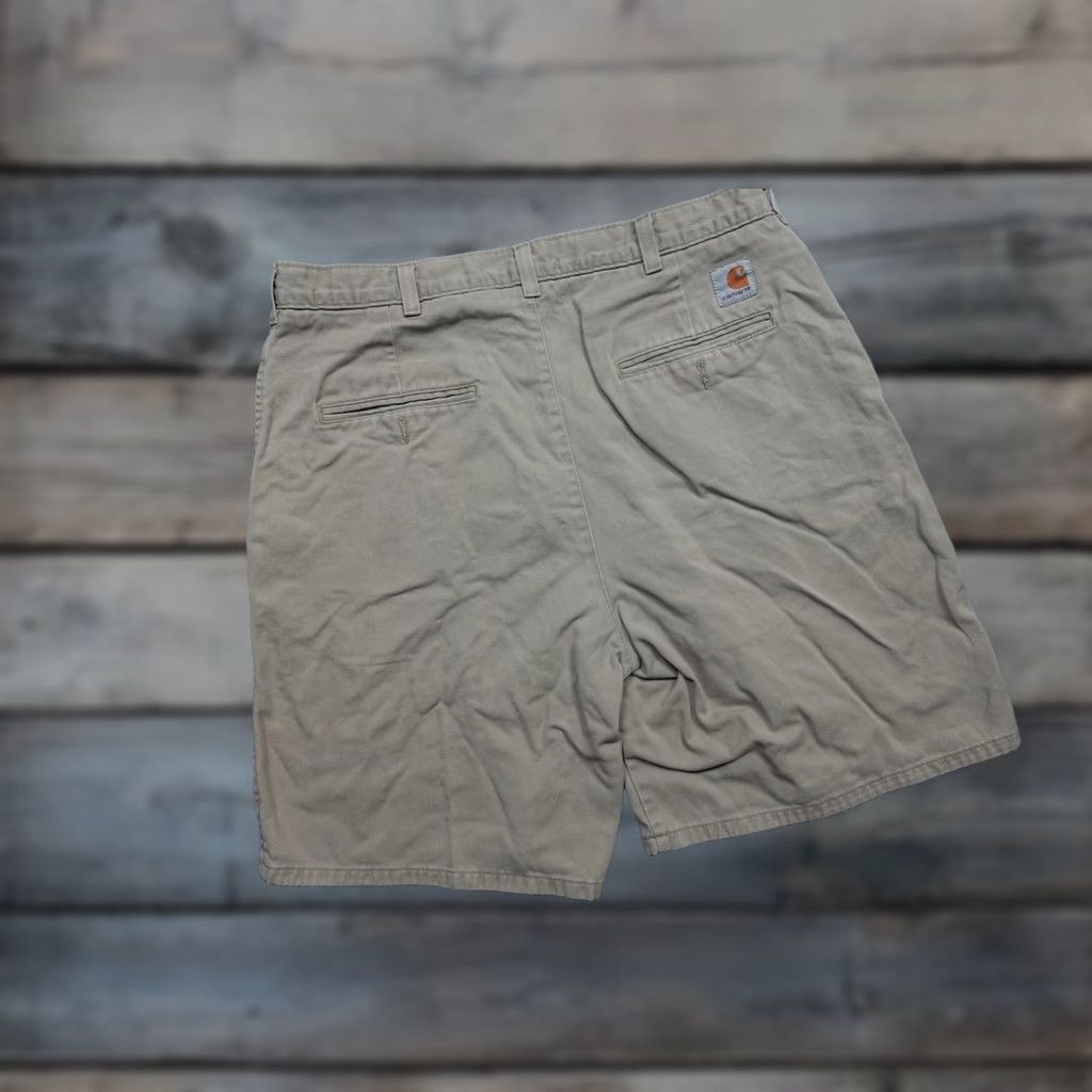 Carhartt Carhartt Shorts Mens 32 Beige Cotton Relaxed Fit Chino Workwear Casual Summer Size US 32 / EU 48 - 1 Thumbnail