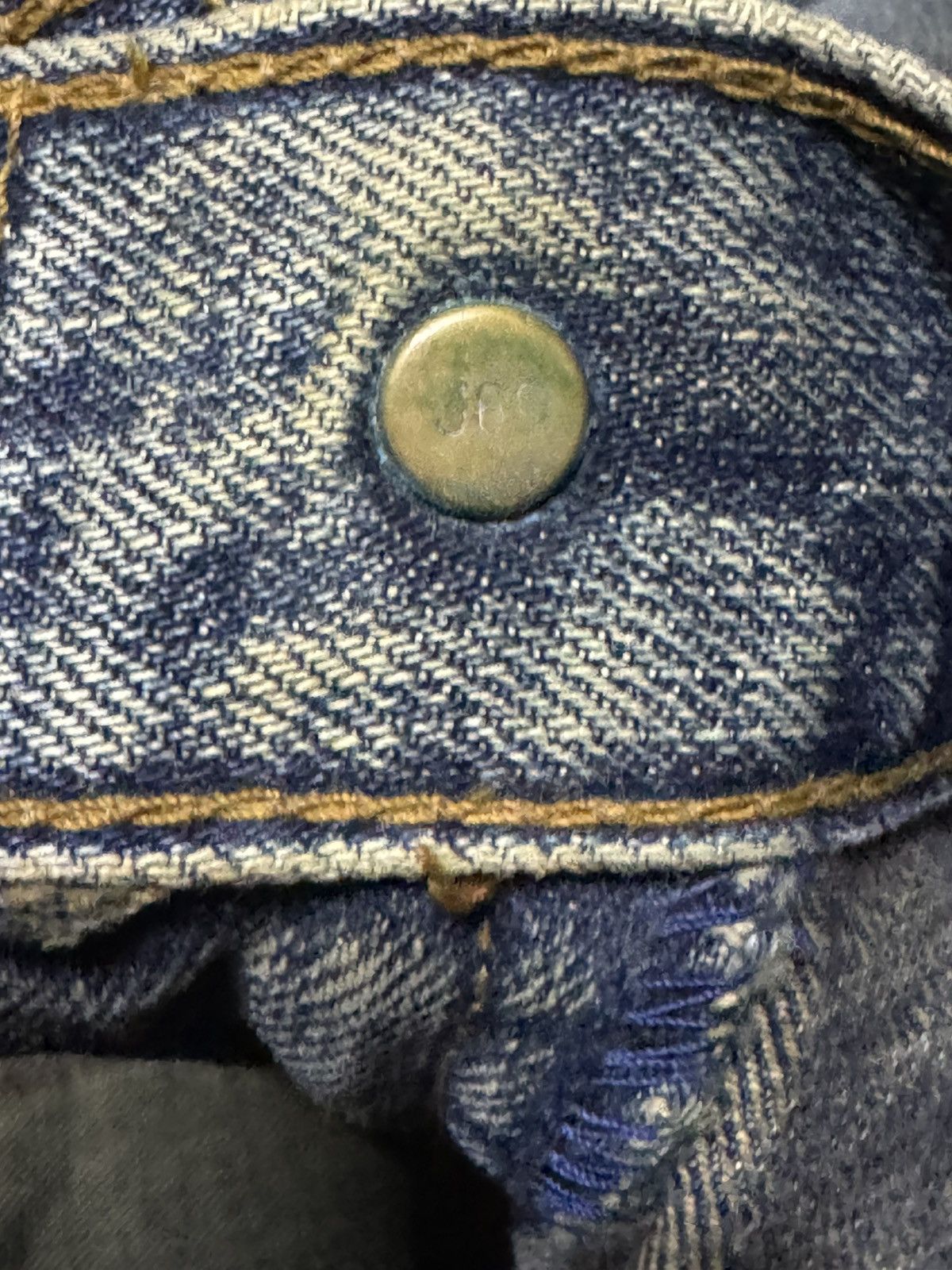 Levi's Vintage Levis 503 Mud Wash Distressed Baggy Jeans Size US 33 - 13 Thumbnail