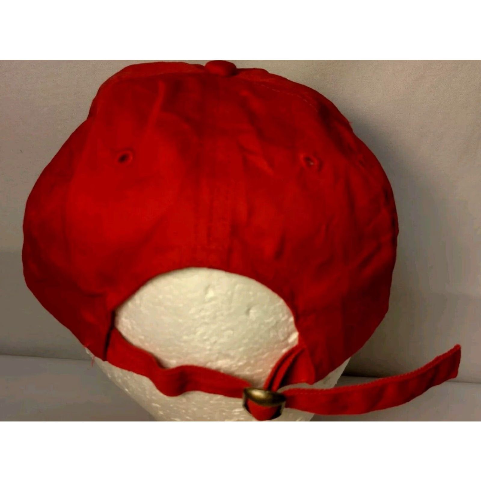 Budweiser VINTAGE Budweiser Beer Cap Hat King Of Beers Red Twill Anheuser Busch Strap Back Baseball Cap Men Adjustable Cap Red Twill Beer Budweiser Mens Cap Size ONE SIZE - 6 Thumbnail