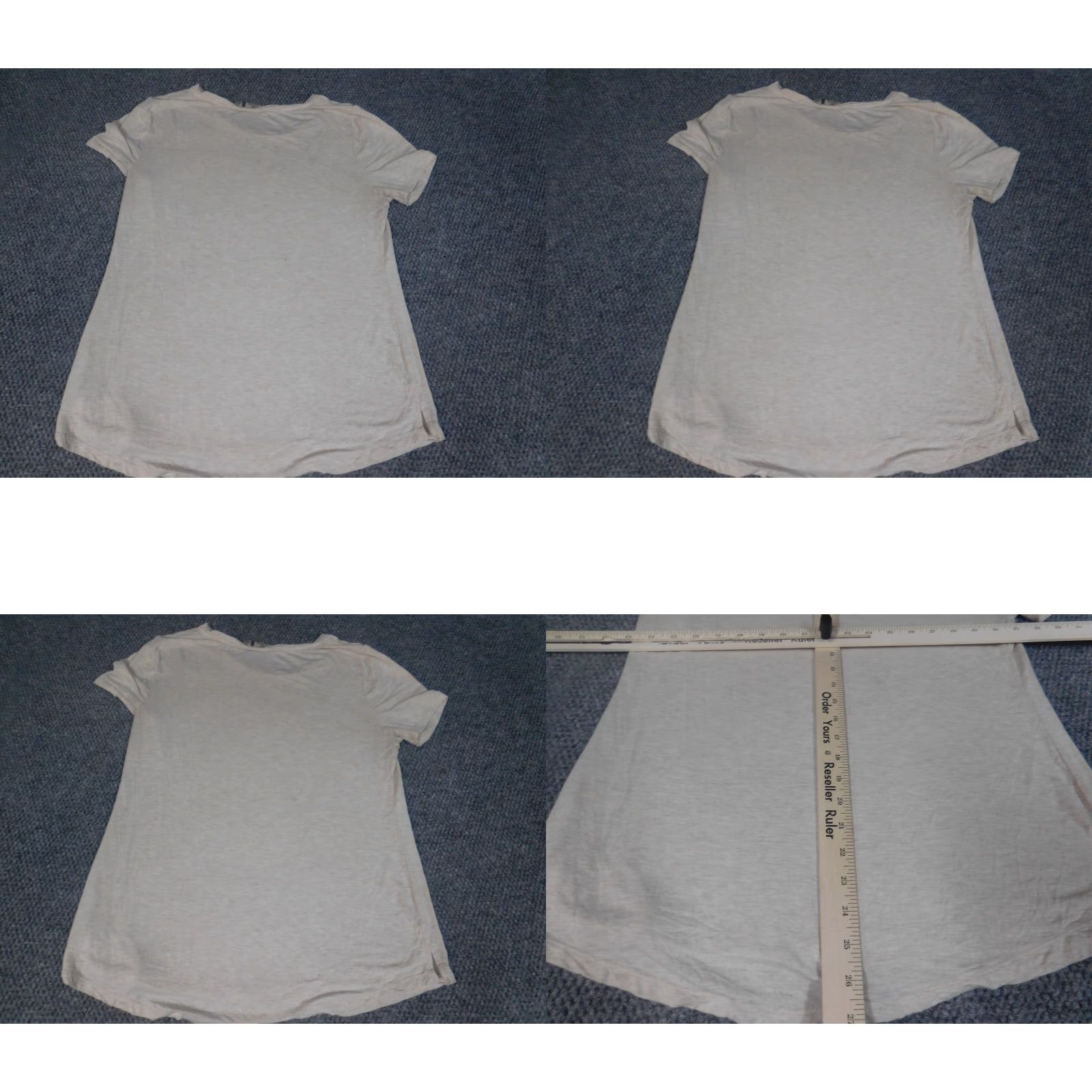 Vintage Versona Blouse Shirt Women L Beige Cap Sleeve Crew Neck Stretch Casual Regular Button Versona Size L / US 10 / IT 46 - 8 Thumbnail