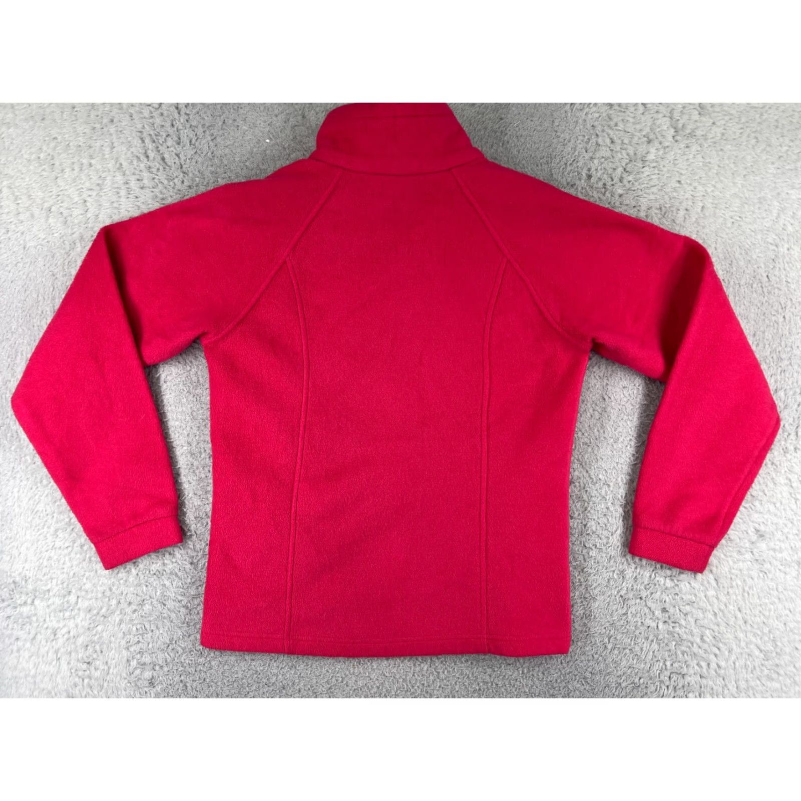 Pinko Columbia Jacket Girls Large Pink Full Zip Mock Neck Polyester Fleece Hiking Gorp Size L / US 10 / IT 46 - 2 Thumbnail