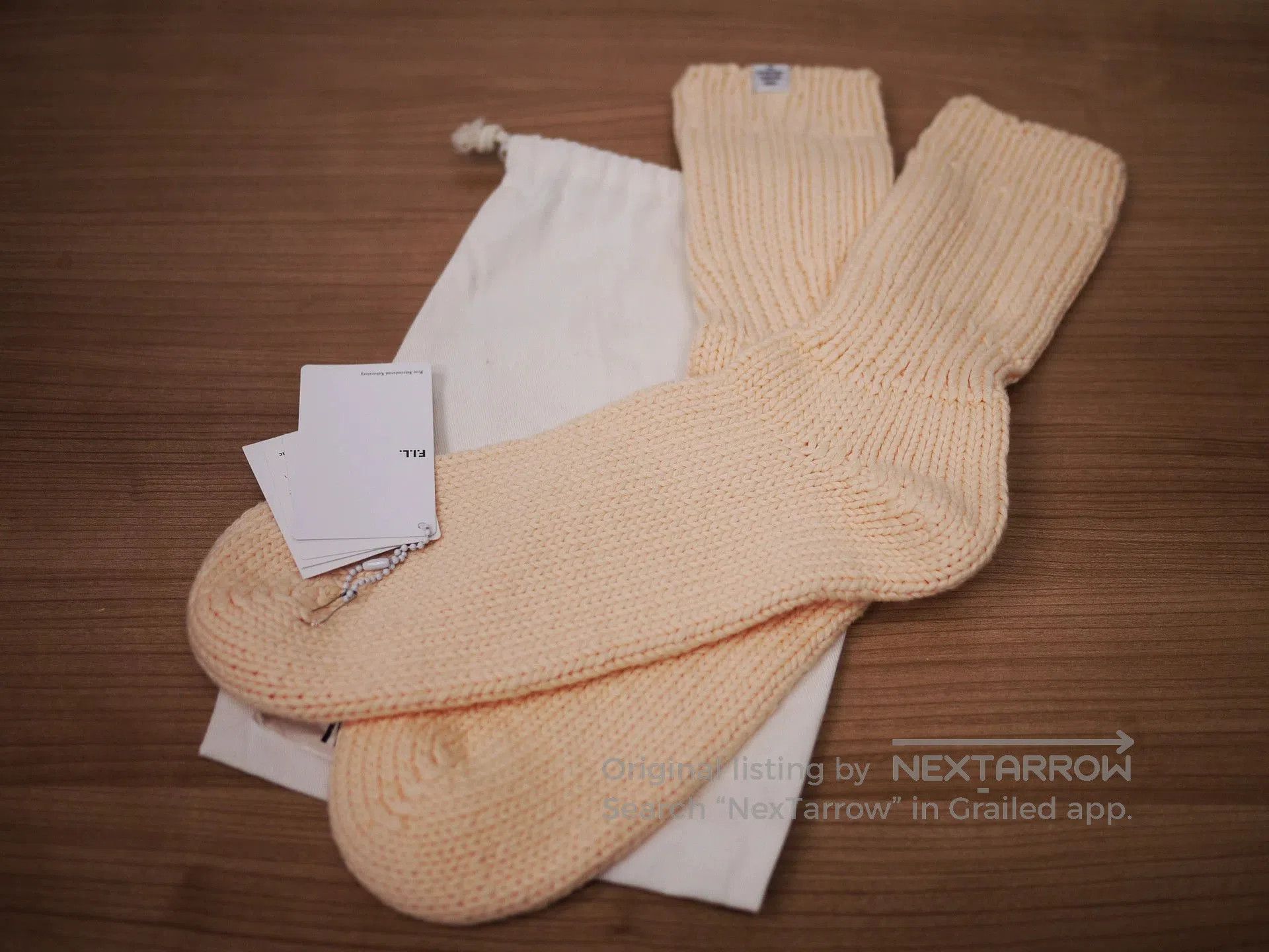 Visvim hand knit visvim achilles socks in pink. Size ONE SIZE - 2 Thumbnail