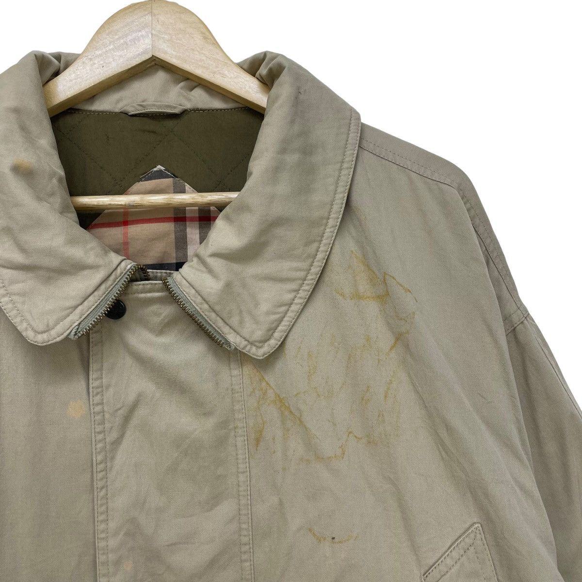 Burberry × Vintage Trashed Vintage Burberrys Oversized Long Coat Jacket Size US XL / EU 56 / 4 - 4 Thumbnail