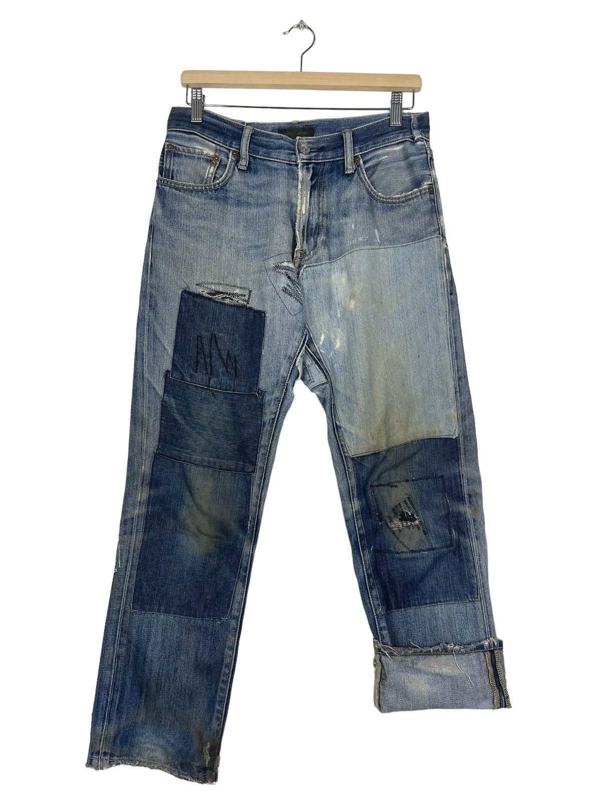Hysteric Glamour Uniqlo Jeans Patchwork Jeans Size US 31 - 9 Thumbnail