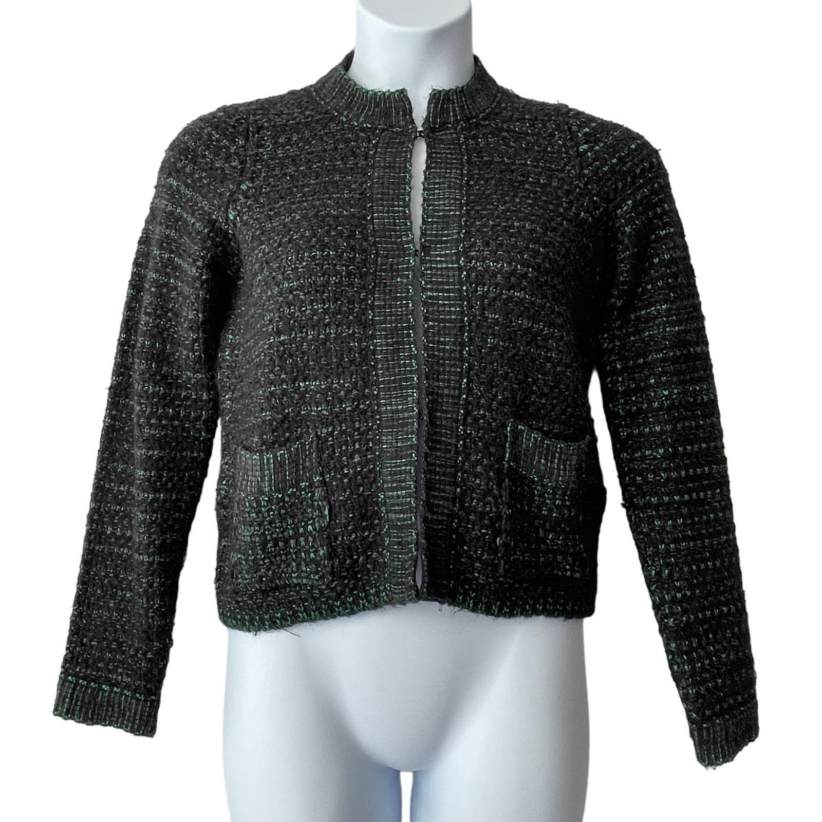 Sandro Sandro Tweedy Texture Unlined Jacket Size S US 2-4 Brand 1 Size S / US 4 / IT 40 - 1 Thumbnail