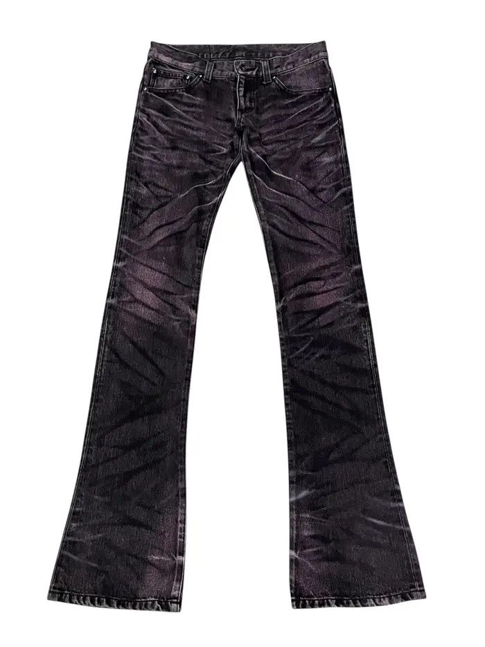 Tornado Mart Vintage Tornado Mart Clawmark tiger Flare Denim (W27) Size US 27 - 1 Thumbnail