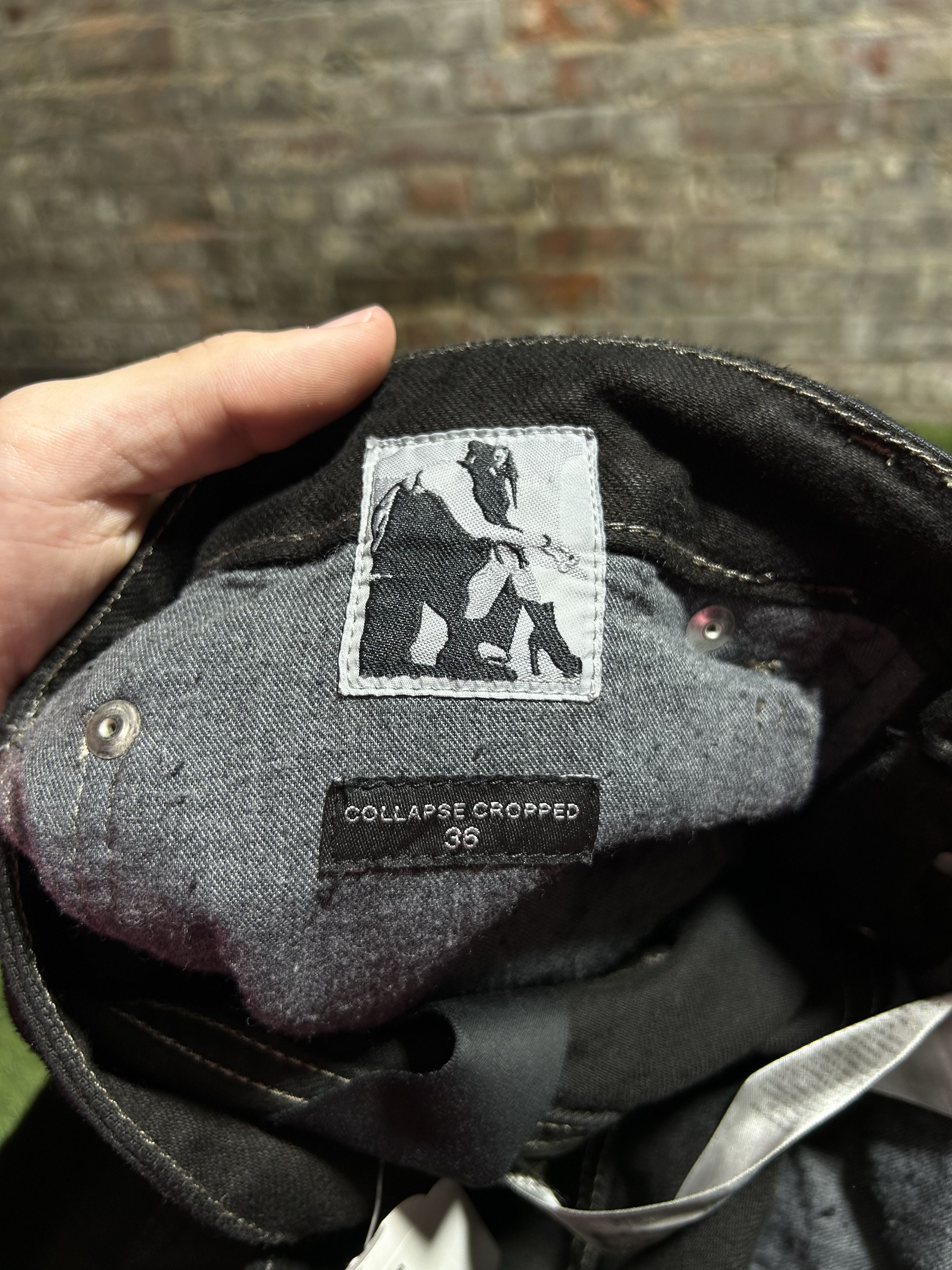 Rick Owens Drkshdw Rick Owens DRKSHDW Cropped Denim Size US 36 / EU 52 - 5 Thumbnail