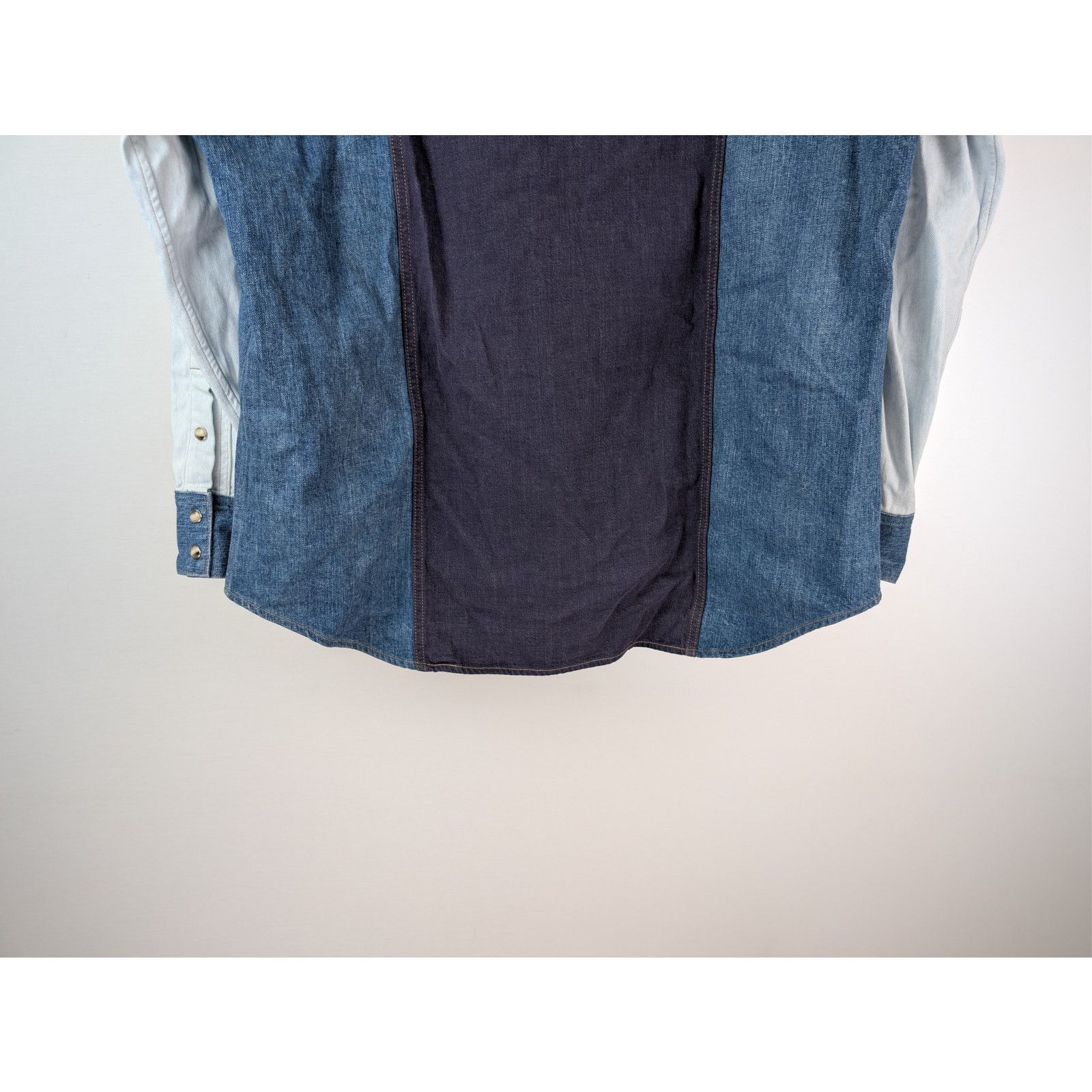 Celine o1rshd1 Denim Western Shirt in Blue Size US XL / EU 56 / 4 - 12 Thumbnail