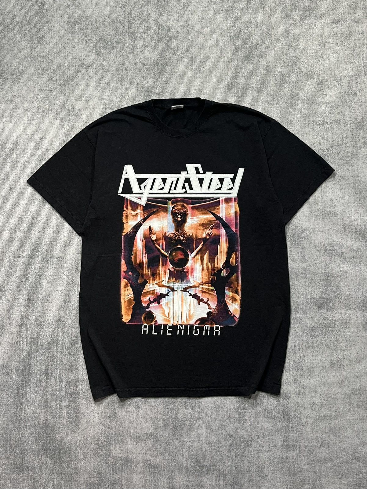 Metallica × Vintage Agent Steel Alienigma 2007 tour vintage rare retro rock Size US L / EU 52-54 / 3 - 1 Thumbnail