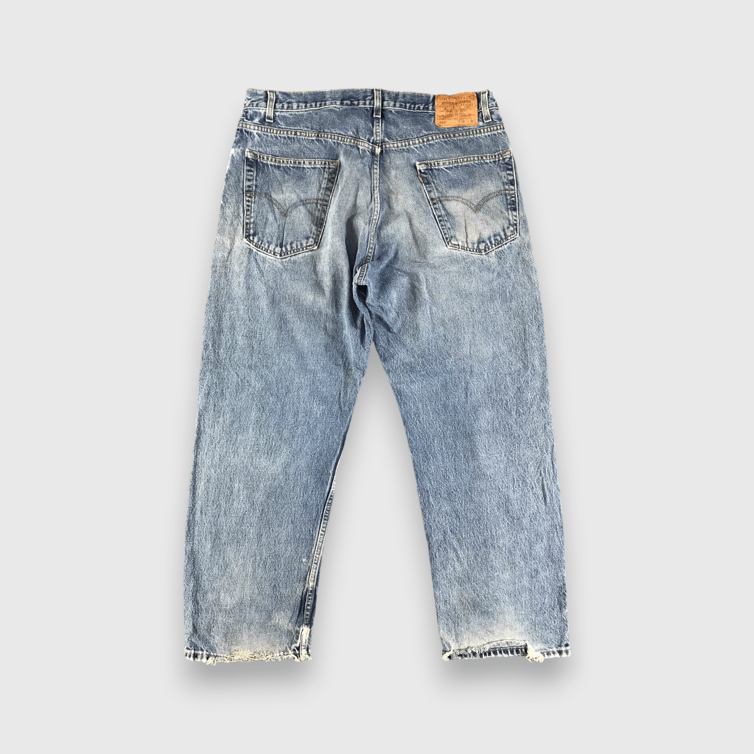 Levi's 90s Vintage Blue Wash Levis 569 Jeans-J3076 Size US 39 - 2 Thumbnail
