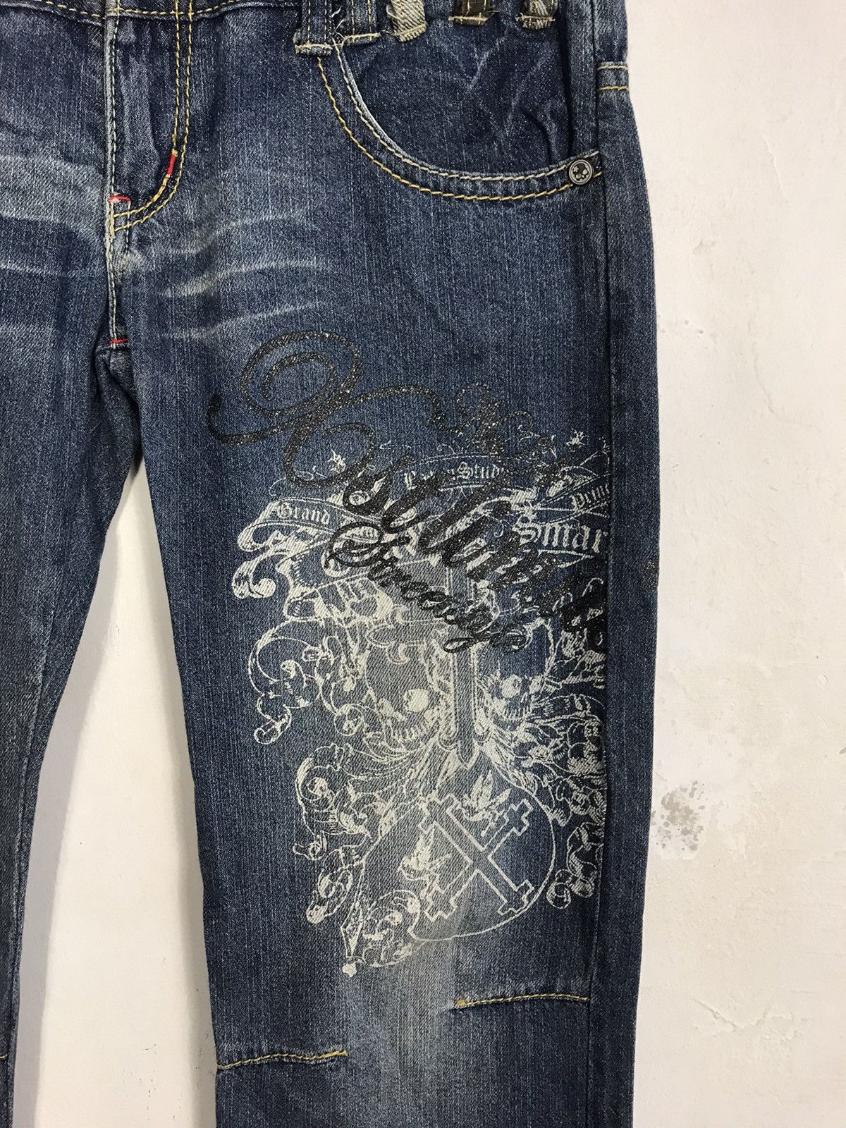 Japanese Brand Hype Japanese Brand Bat-su Studio Double Waist Denim Jeans Size US 30 / EU 46 - 4 Thumbnail