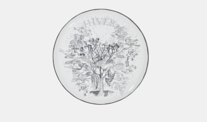 o1bcso1str0324 4 Set Dinner Plates in Multicolor