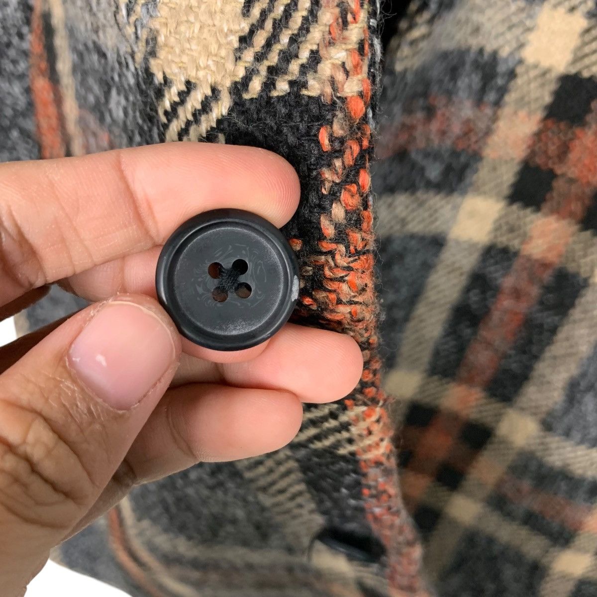 Japanese Brand ROSHELL Tartan Tweed Formal Jacket Blazer #2482-C111 Size L / US 10 / IT 46 - 14 Thumbnail