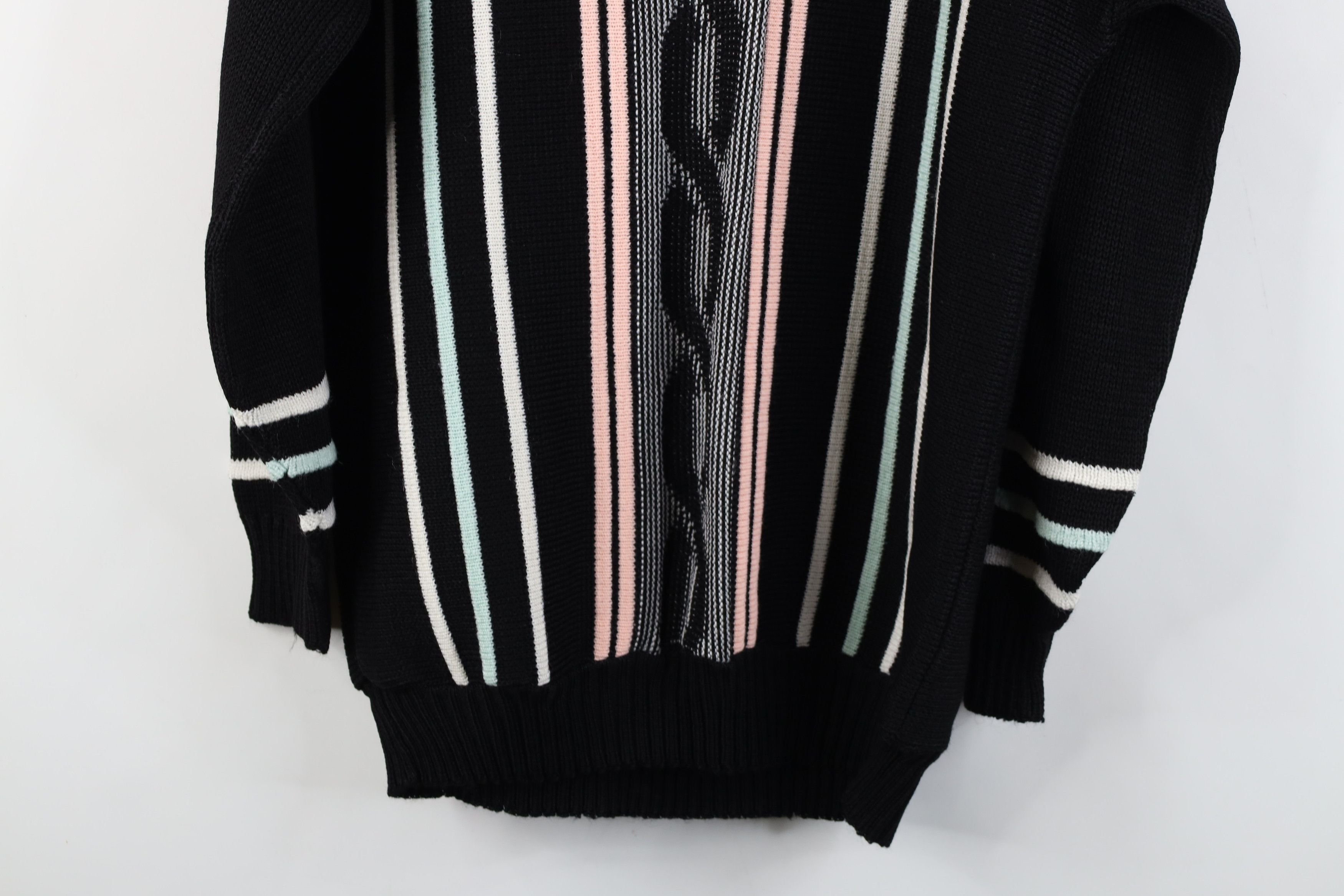 Vintage Vintage 80s 90s Streetwear Knit Mock Neck Sweater USA Size 3XL / US 20-22 - 12 Thumbnail