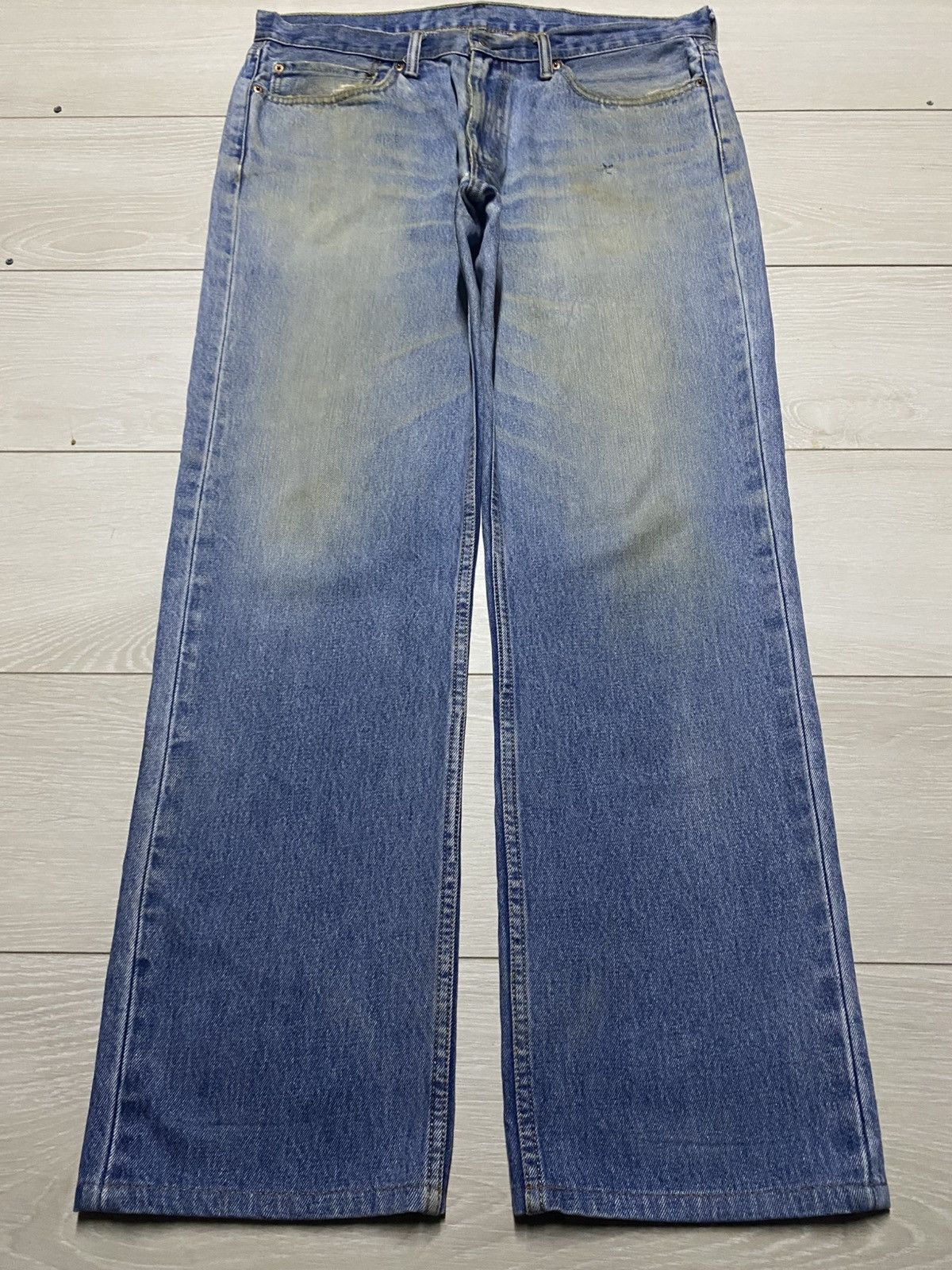 Levi's Vintage Levis 514 light Wash Faded Distressed Jeans Size US 36 / EU 52 - 1 Thumbnail