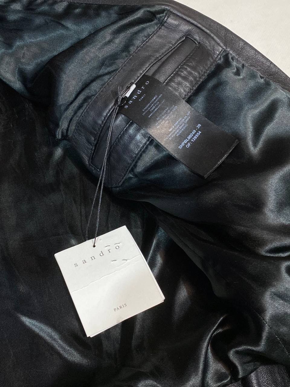 Sandro Sandro Paris Men Leather Jacket Black Biker Motorcycle Size US M / EU 48-50 / 2 - 17 Thumbnail