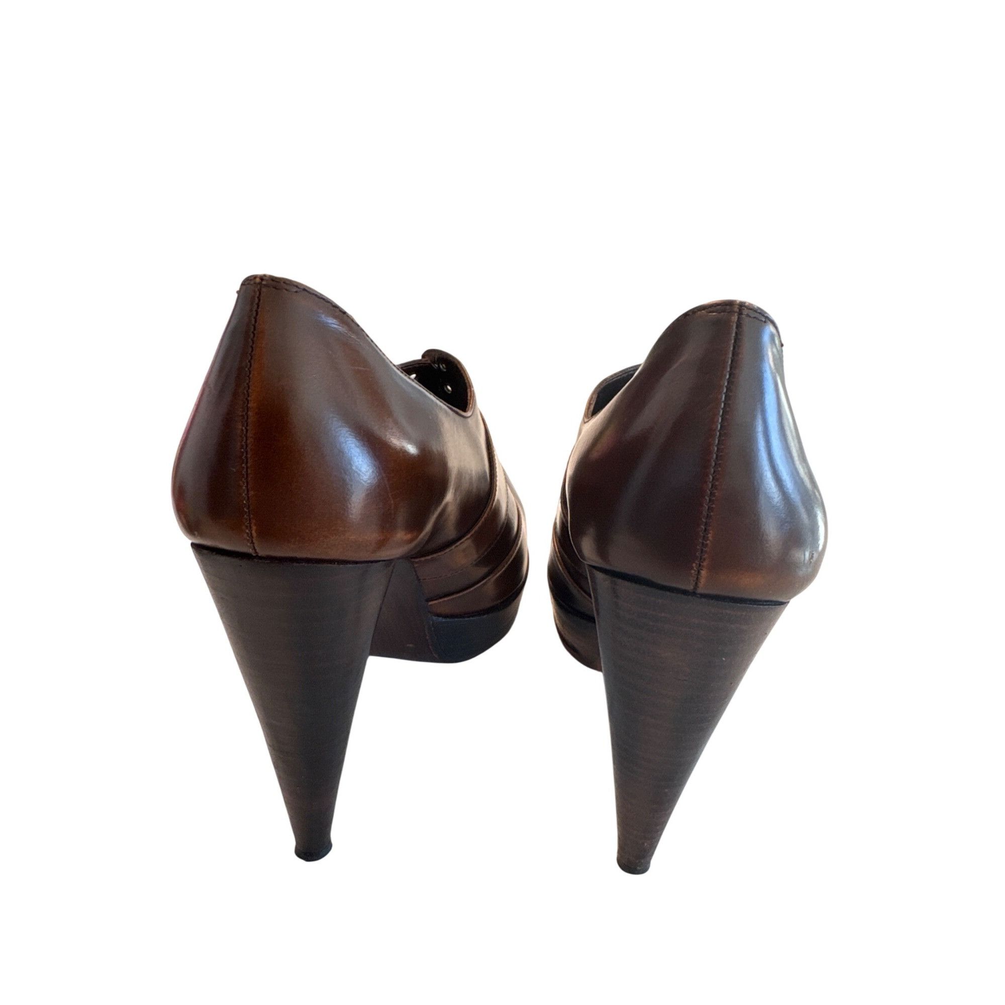 Stuart Weitzman Stuart Weitzman Womens Brown Leather Stiletto Heels Shoes Si Size US 8 / IT 38 - 6 Thumbnail