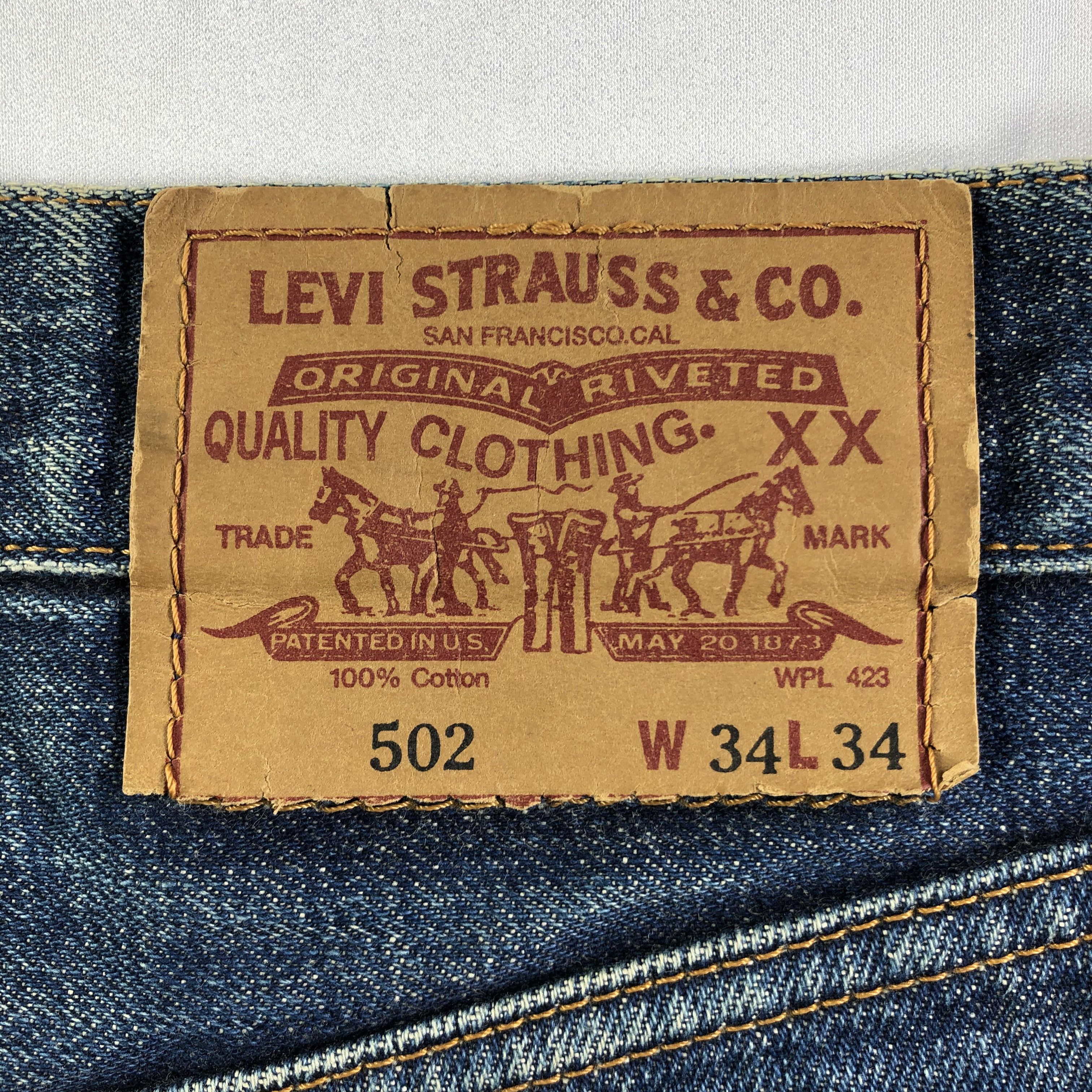 Levi's × Vintage 90s Vintage Levis 502 Redline Jeans-JM3705 Size US 33 - 6 Thumbnail
