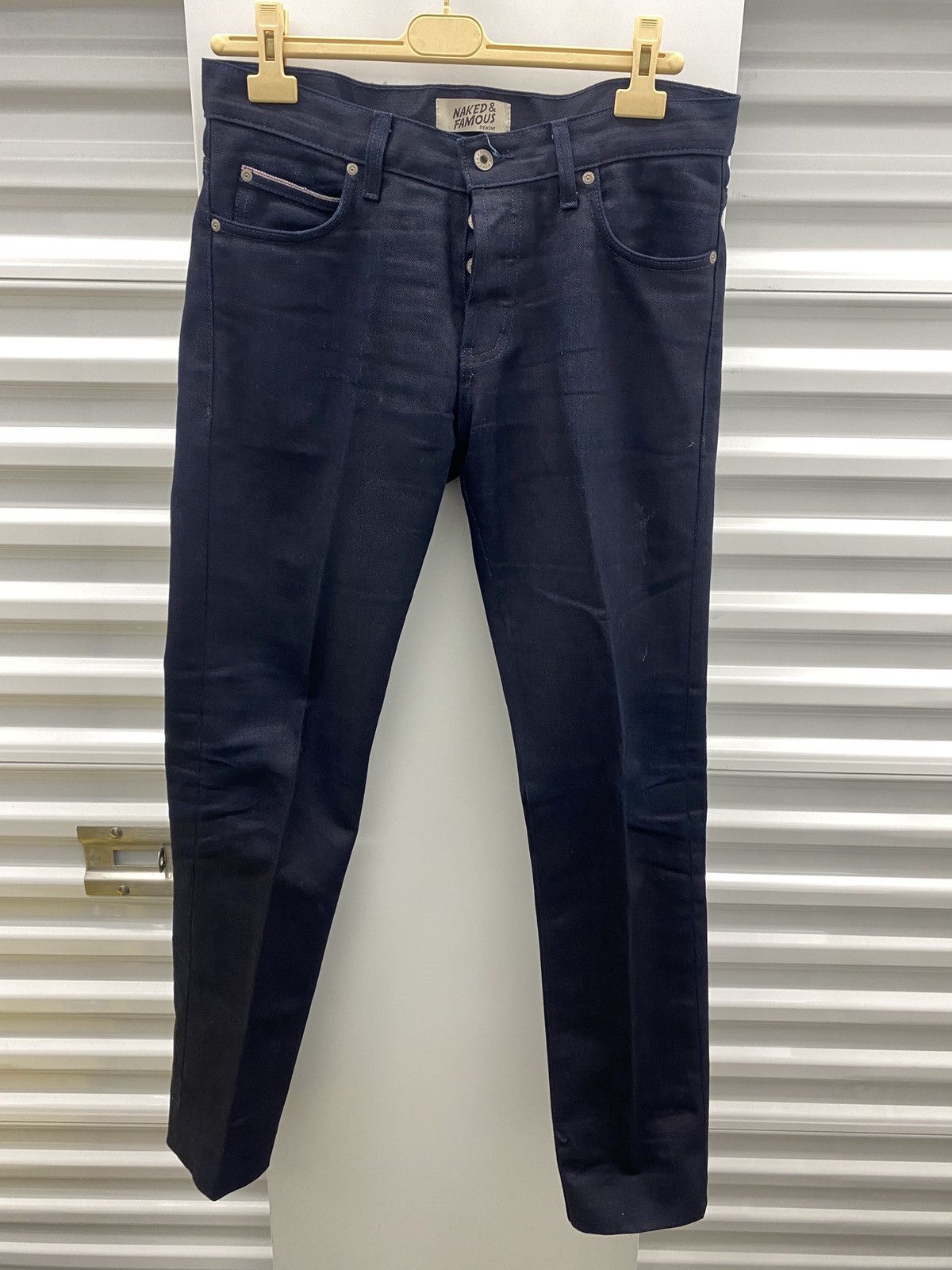 Naked & Famous Super Guy Navy Skinny Jeans Size US 35 - 1 Thumbnail