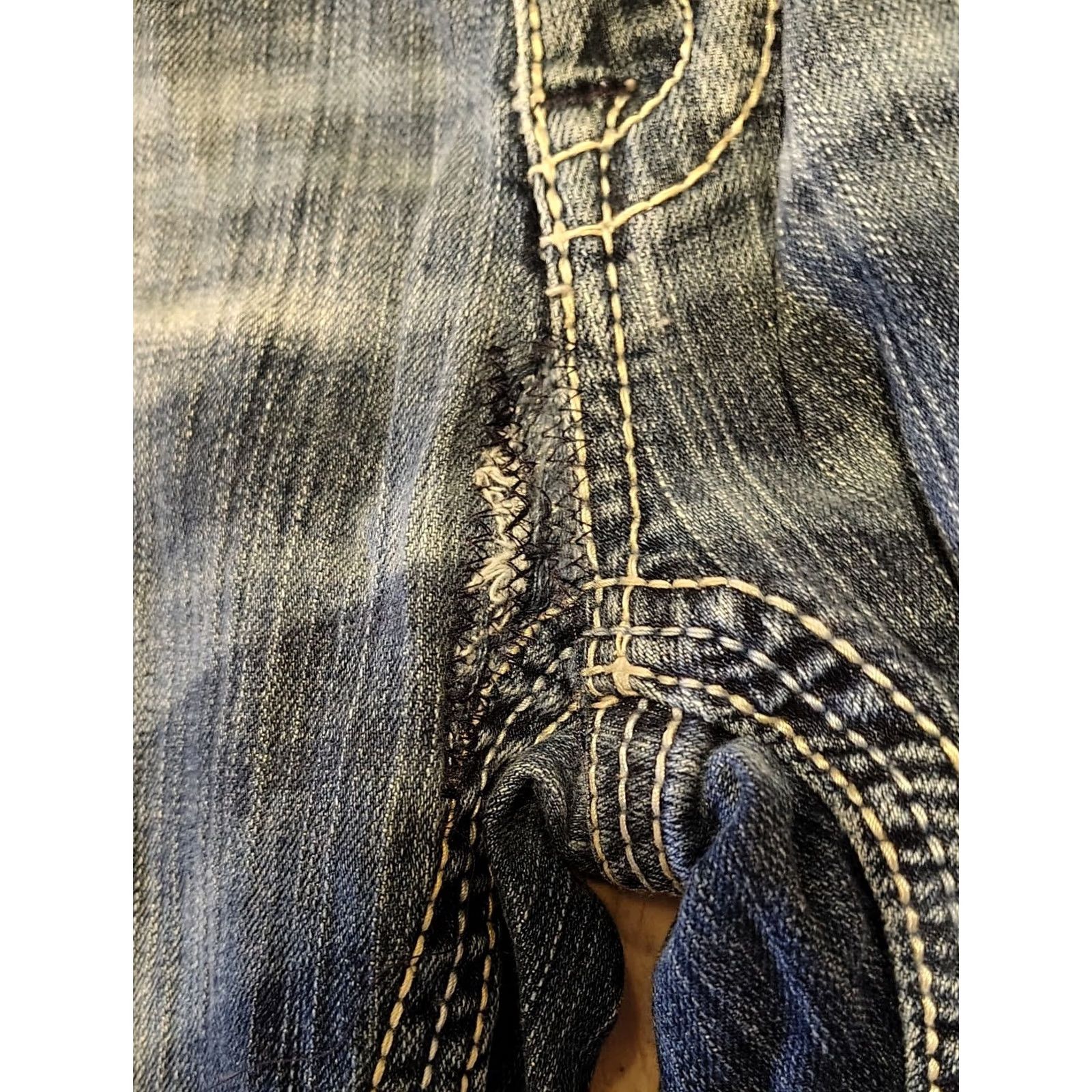 BKE BKE Derek Jeans Mens Straight Leg Denim 33 Regular Medium Blue Size US 33 - 4 Thumbnail