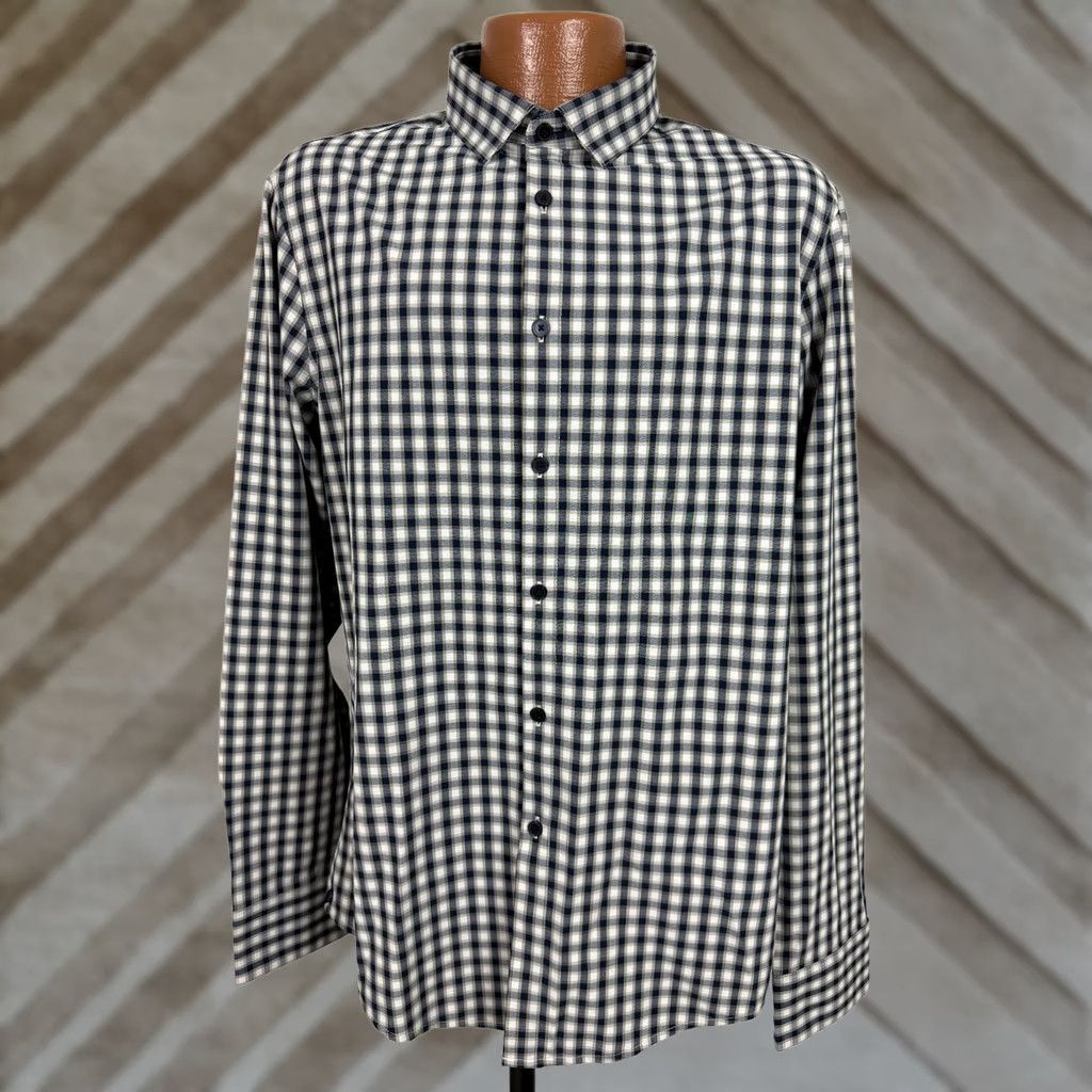Mizzen+Main Mizzen Main Shirt Men LT Trim Tall No Tuck Casual Performance Button Up Multicolor Check Stretch Lightweight Size US L / EU 52-54 / 3 - 1 Thumbnail