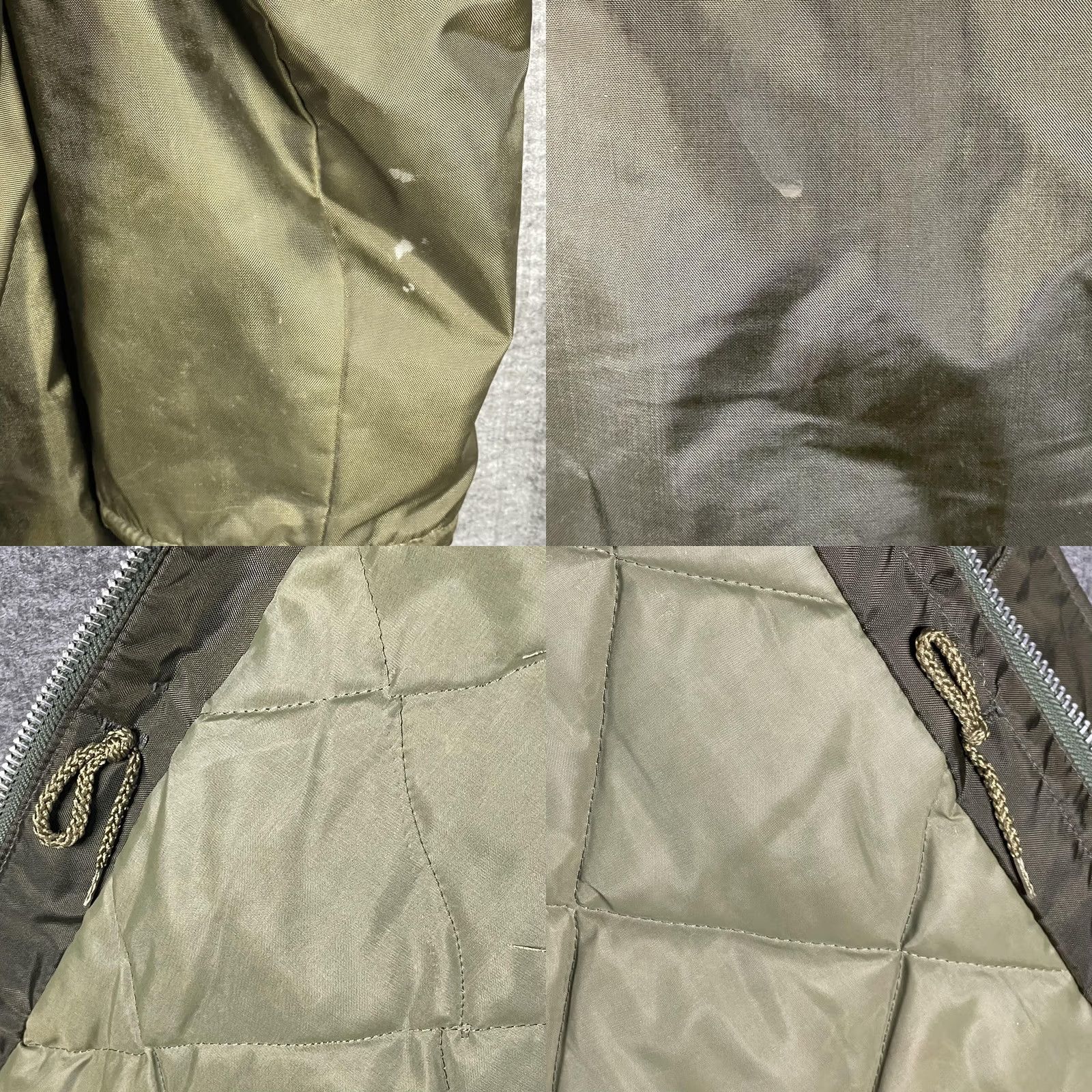 Olive VINTAGE Timber King Jacket Mens Large Olive Green Hooded Quilt Lined Parka YKK Size US L / EU 52-54 / 3 - 8 Thumbnail