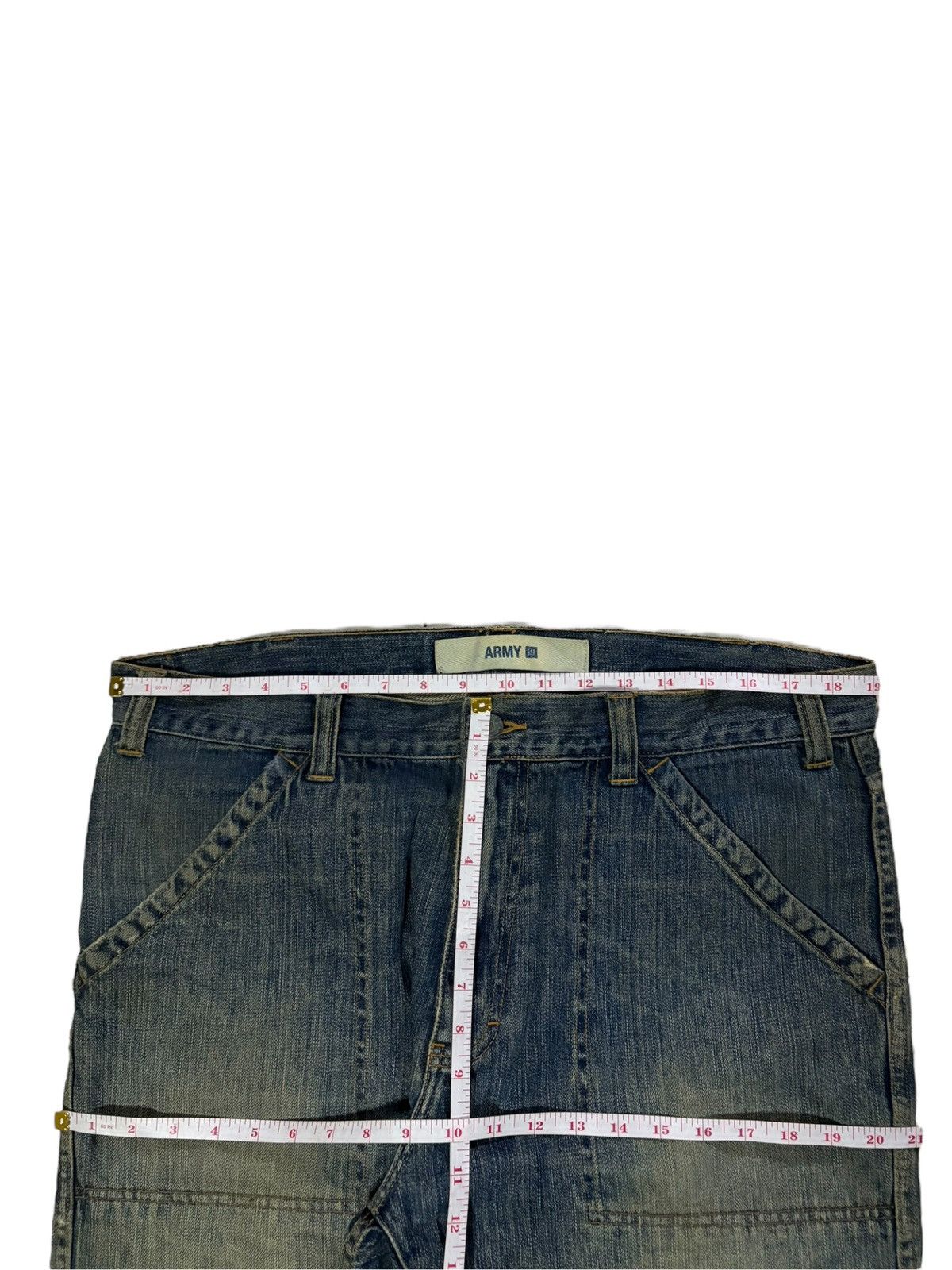 Gap Vintage Gap Army Baker Fatigue Mud Wash Distress Baggy Jeans Size US 38 / EU 54 - 13 Thumbnail