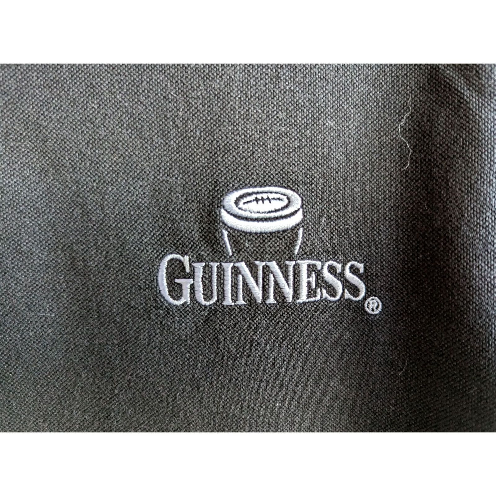 Vintage Guinness Polo Shirt Black Cotton M Mens Polo Shirt Size US M / EU 48-50 / 2 - 3 Thumbnail