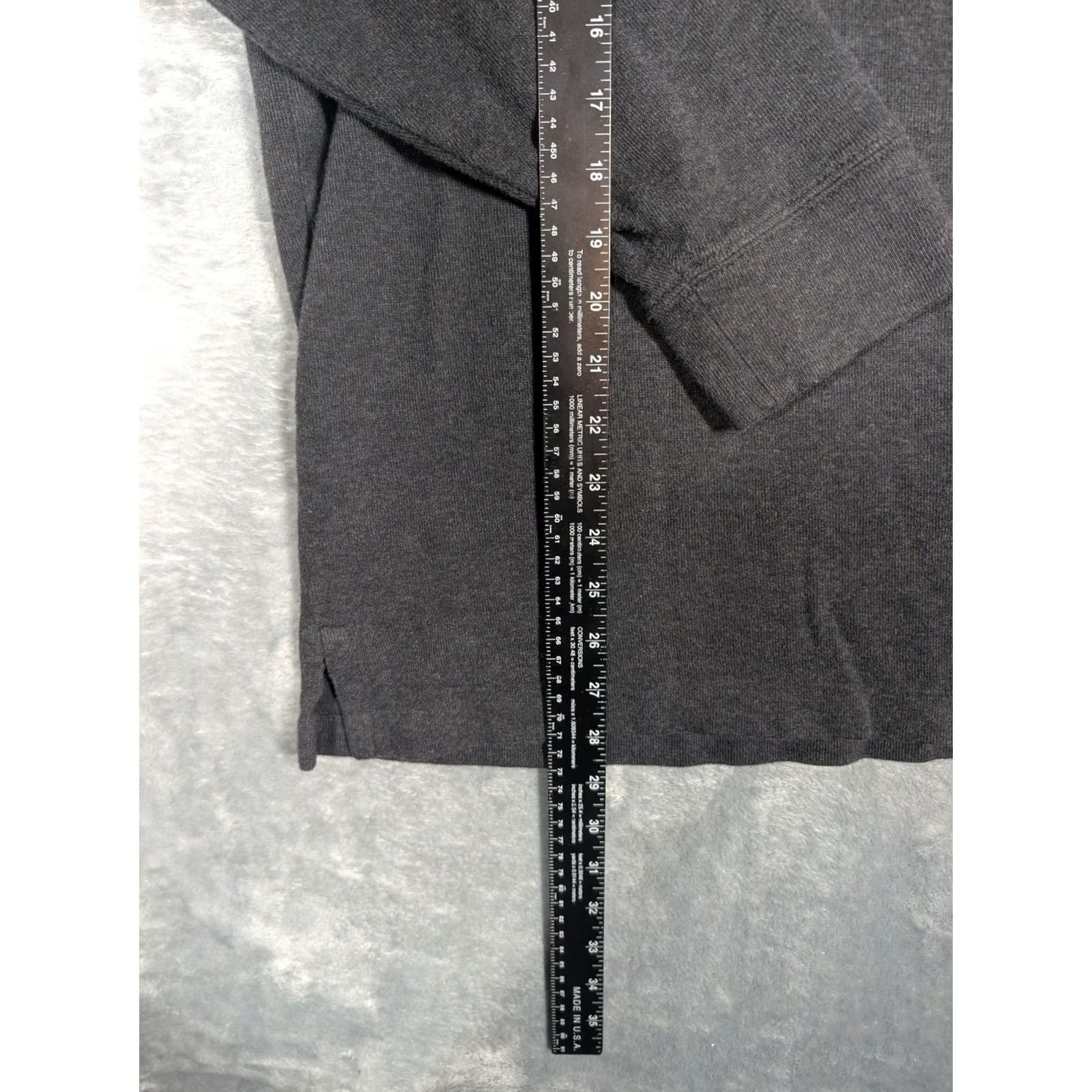 Polo Ralph Lauren Polo Ralph Lauren Sweater Mens XL Gray Estate Rib Quarter Zip Mock Neck Pullover Size US XL / EU 56 / 4 - 2 Thumbnail