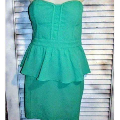 Urban Outfitters Urban Outfitters Sz 2 Green Bustier Dress Size XS / US 0-2 / IT 36-38 - 6 Thumbnail