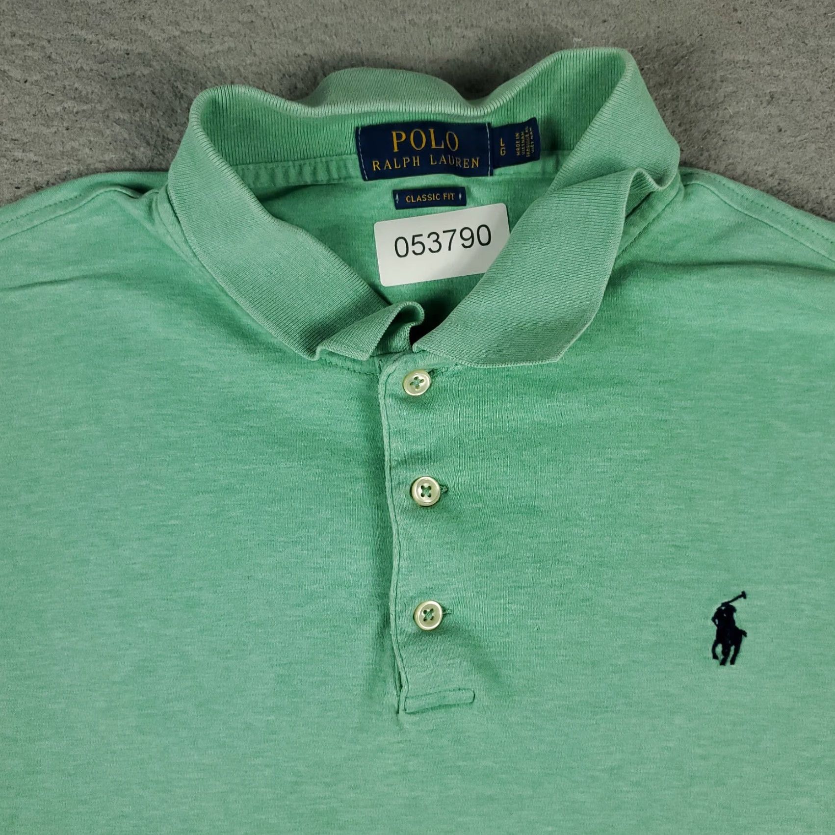 Ralph Lauren Ralph Lauren Polo Shirt Mens Large Green Casual Short Sleeve Cotton Classic Preppy Size US L / EU 52-54 / 3 - 2 Thumbnail