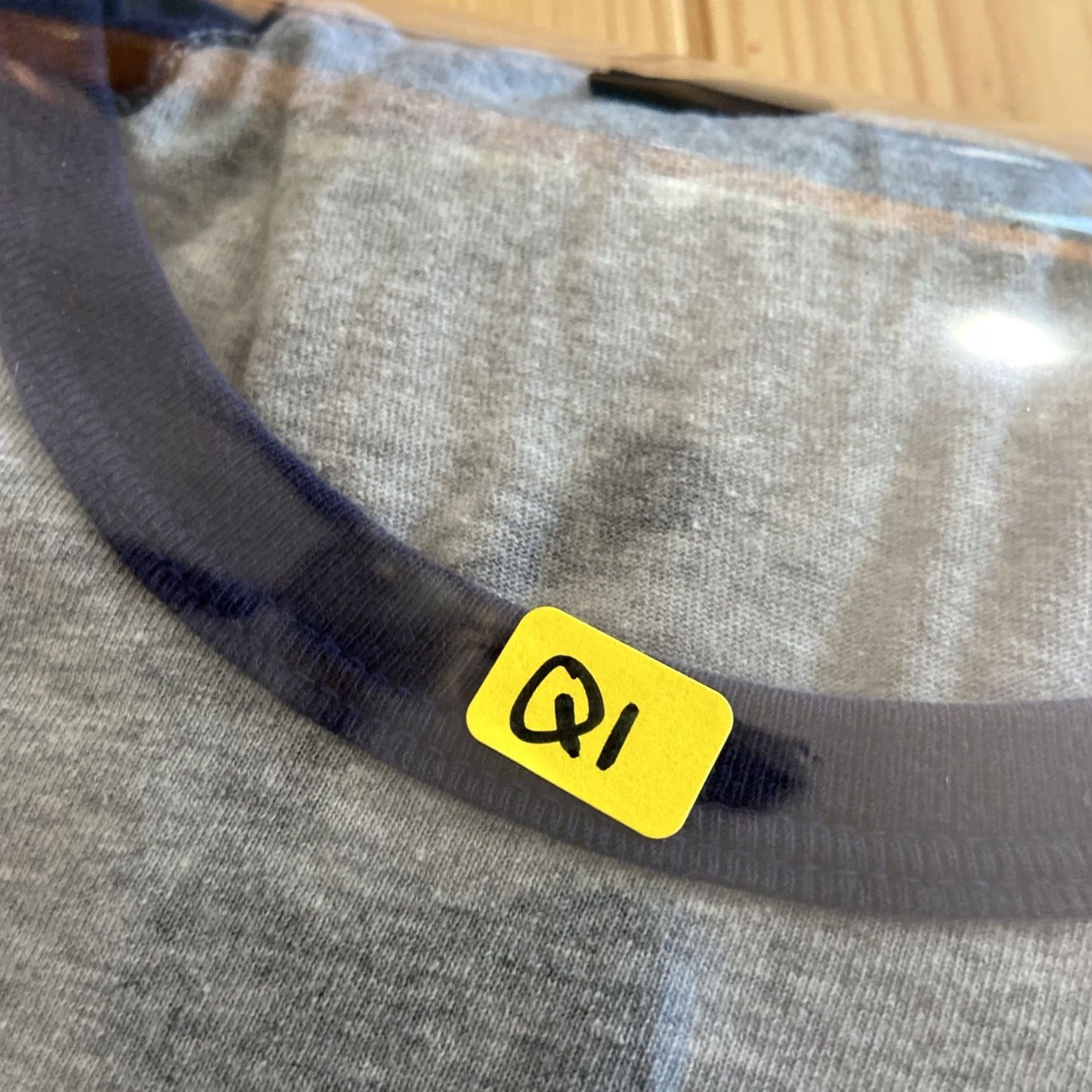Oakley Oakley T-Shirt Raglan Sleeve 3/4 Crew Neck Logo Graphic Print Size L Mens Regular Fit Gray/Blue Size US L / EU 52-54 / 3 - 8 Thumbnail