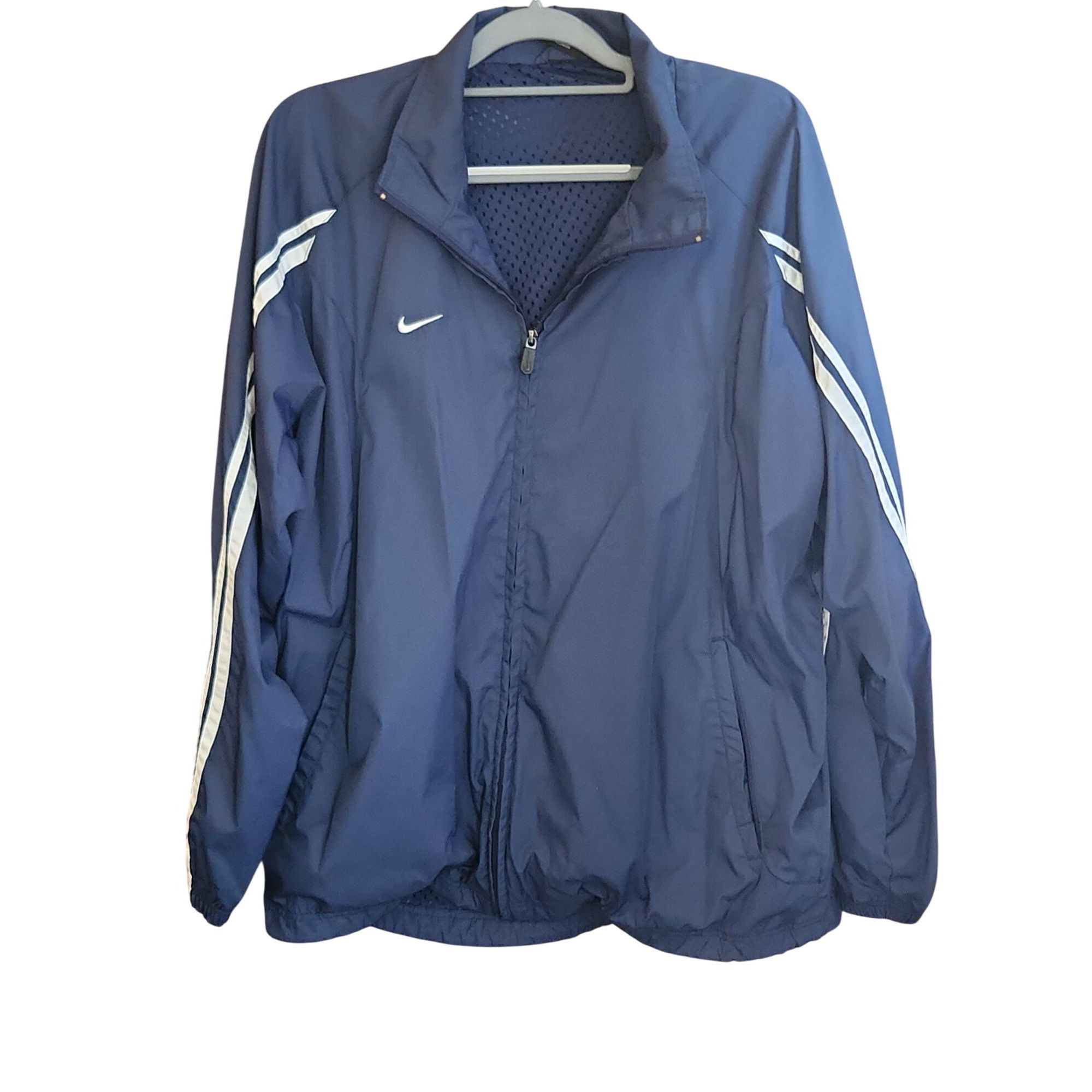 Nike Nike Windbreaker Track Jacket Vtg 90s Blue Mens Size L Full Size US L / EU 52-54 / 3 - 6 Thumbnail