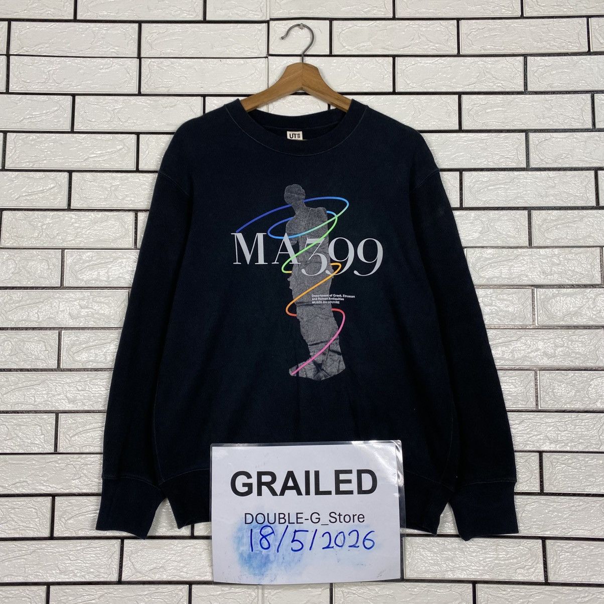 Japanese Brand Musee Du Louvre X Peter Saville Sweatshirt Big Logo Size US L / EU 52-54 / 3 - 1 Thumbnail