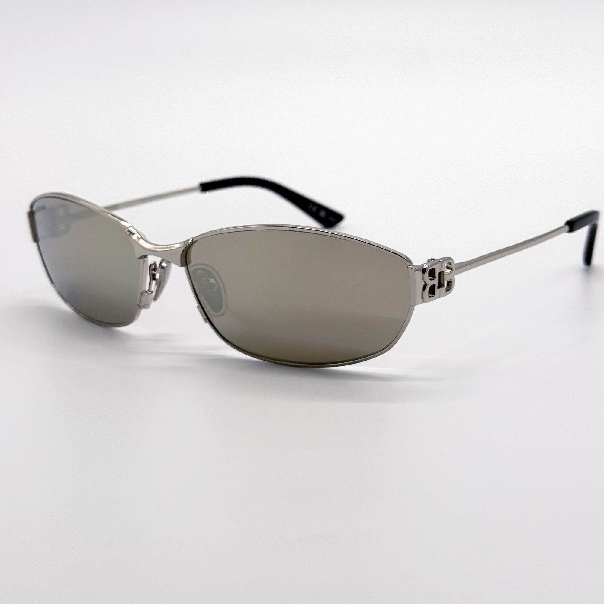 Balenciaga NEW BALENCIAGA BB0336S 006 SUNGLASSES SILVER WOMEN EYEWEAR Size ONE SIZE - 3 Thumbnail