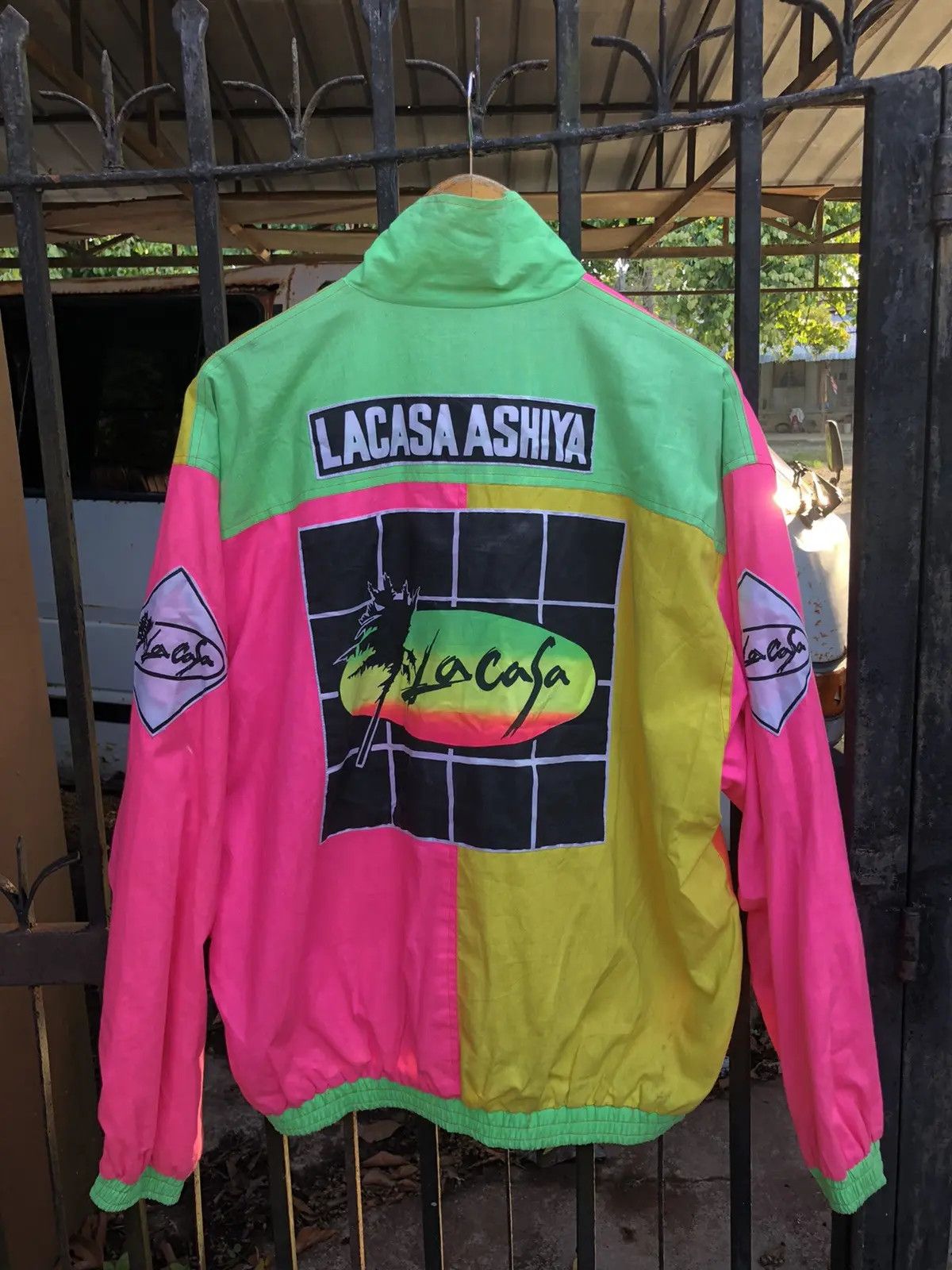 Vintage Lacasa Ashiya Multicolour Reversible Light Jacket