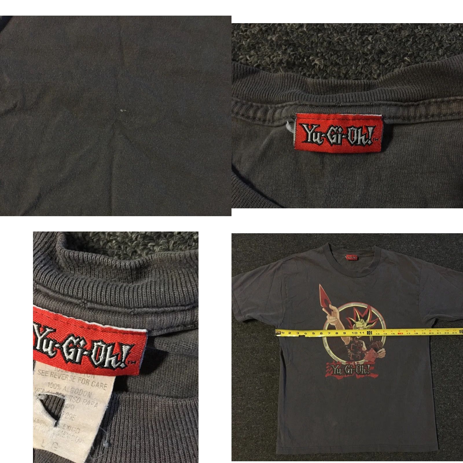 Vintage VINTAGE Yu Gi Oh Shirt S Gray Naruto Pokemon Y2K Grunge 90s Anime Manga T-Shirt Mens Shonen Jump The Hundreds Graphic Tee Size US S / EU 44-46 / 1 - 8 Thumbnail
