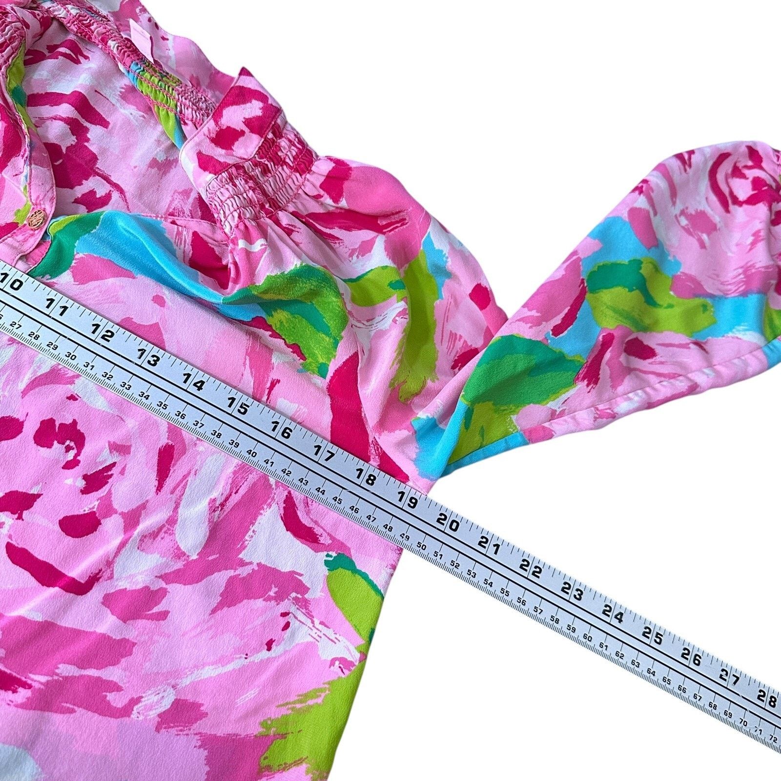 Lilly Pulitzer Lilly Pulitzer Elsa Top Women’s Small Hotty Pink Silk Grail Size S / US 4 / IT 40 - 8 Thumbnail
