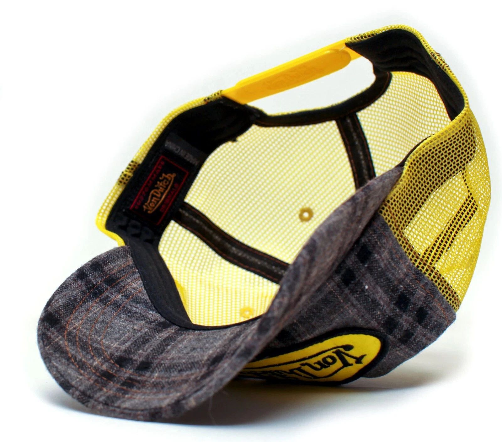 Other Von Dutch Hat Authentic Classic Flannel Yellow/Grey Cap Size ONE SIZE - 2 Thumbnail
